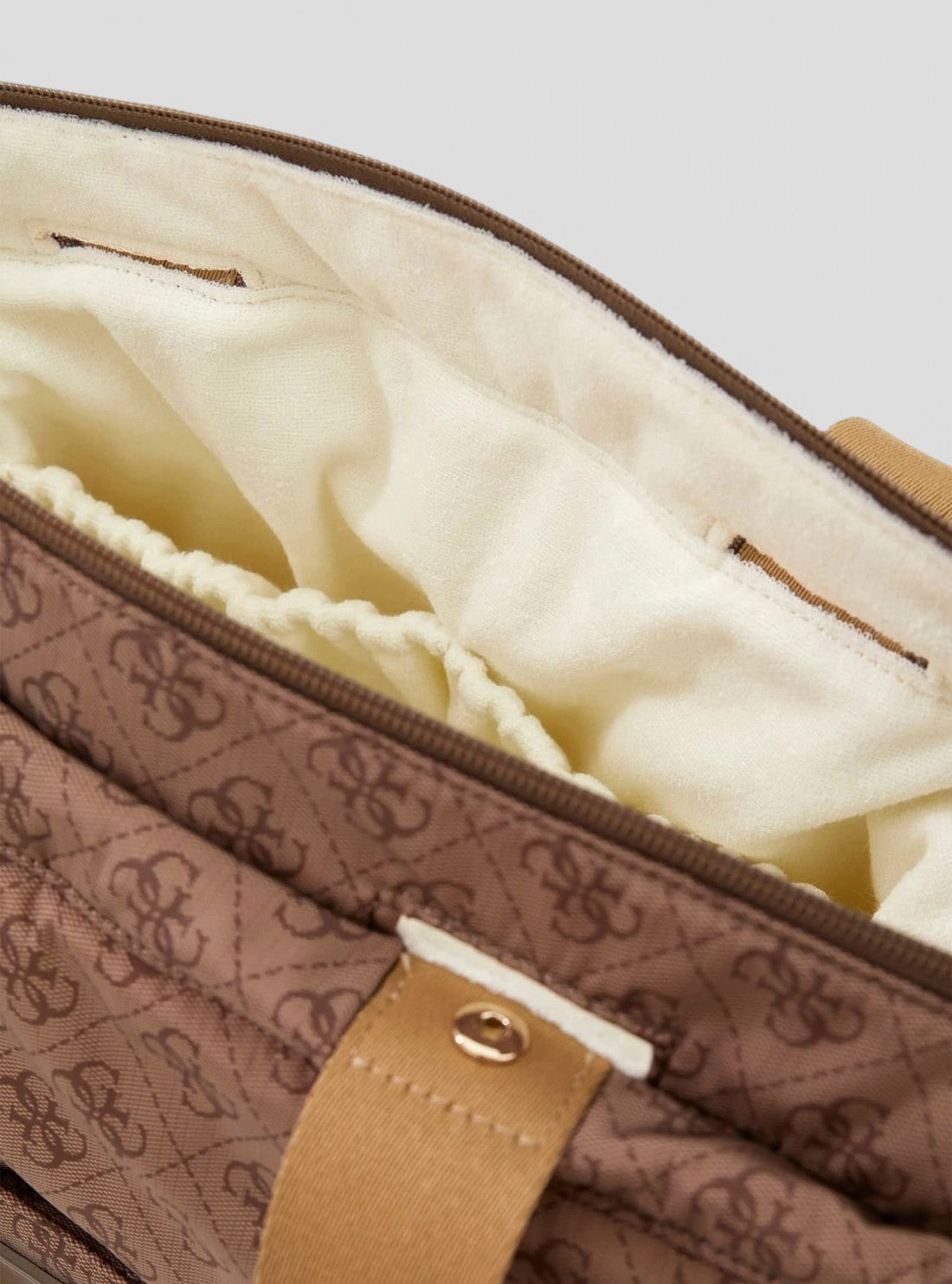 GUESS Kids Beige Blanco 4G Diaper Bag H6YZ20W2776 Detail View