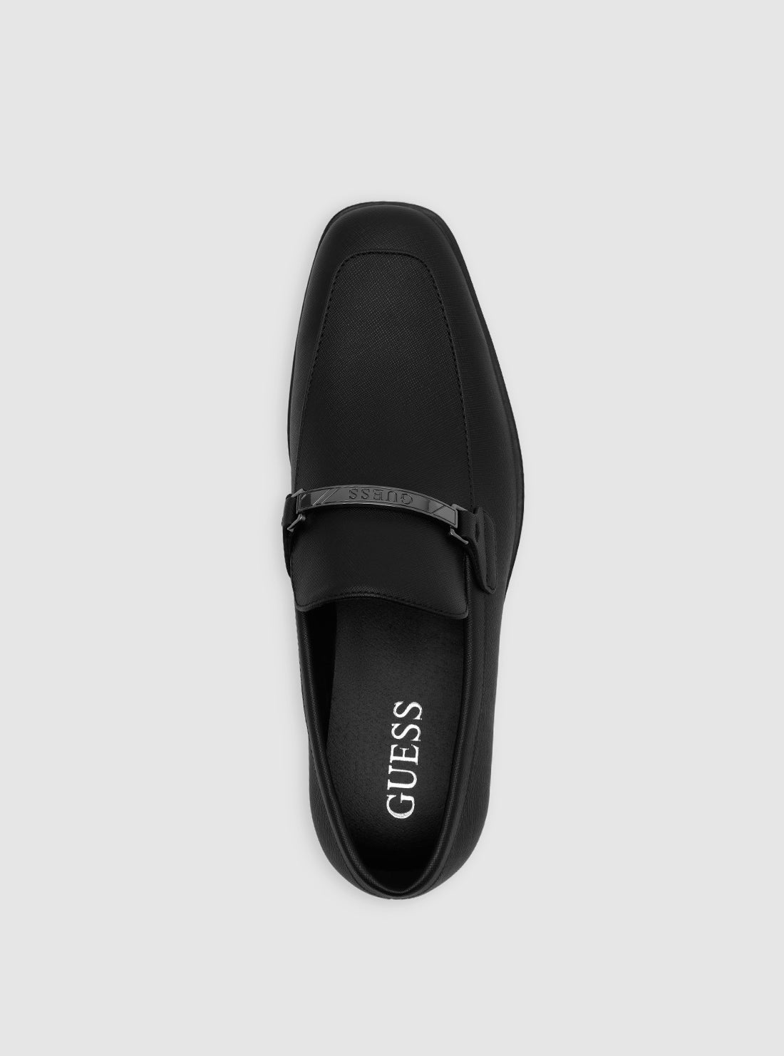 GUESS Mens Footwear Black Handy Loafers HANDY Top View