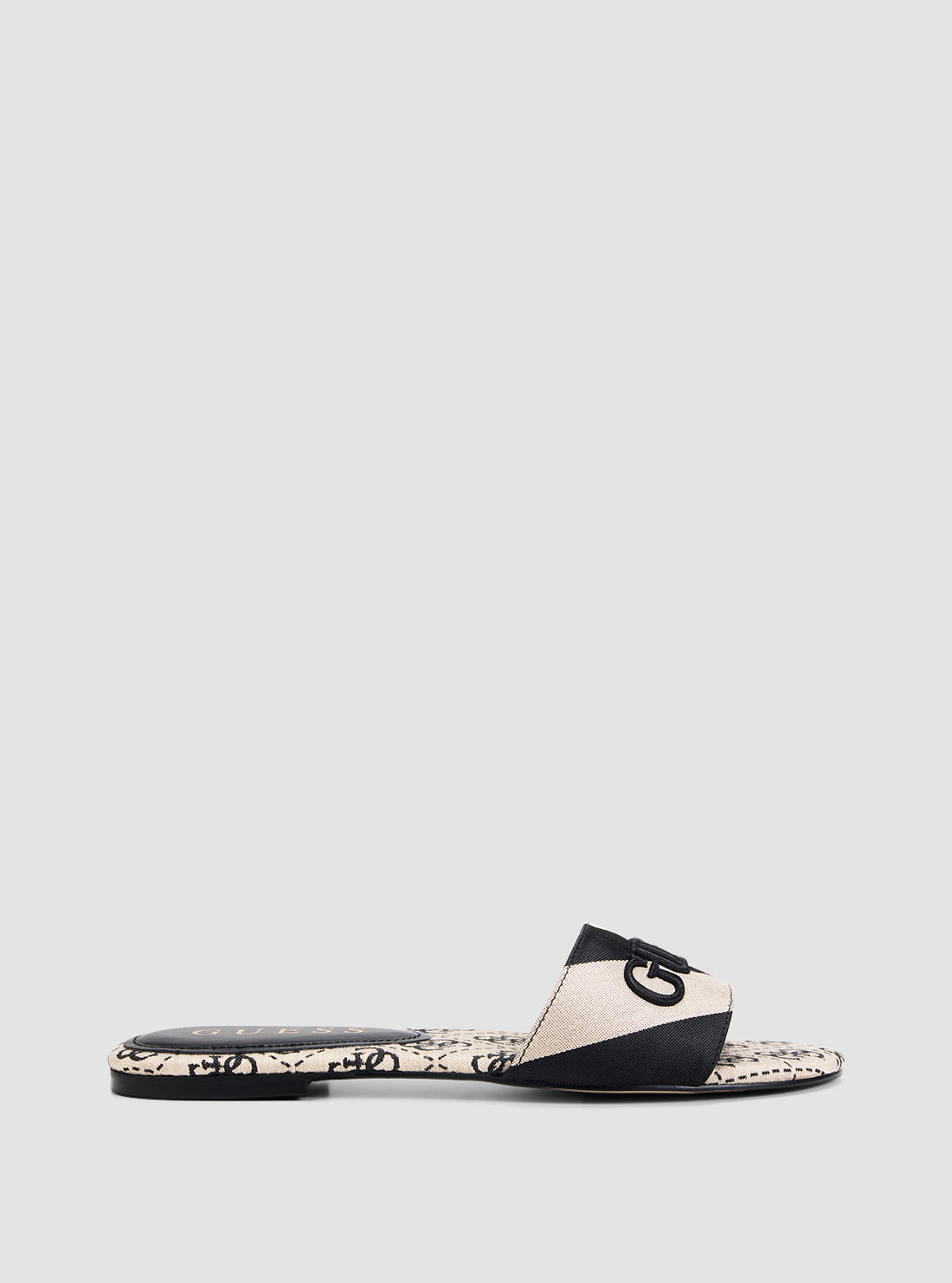 GUESS Footwear Black Harini Slides HARINI Side View