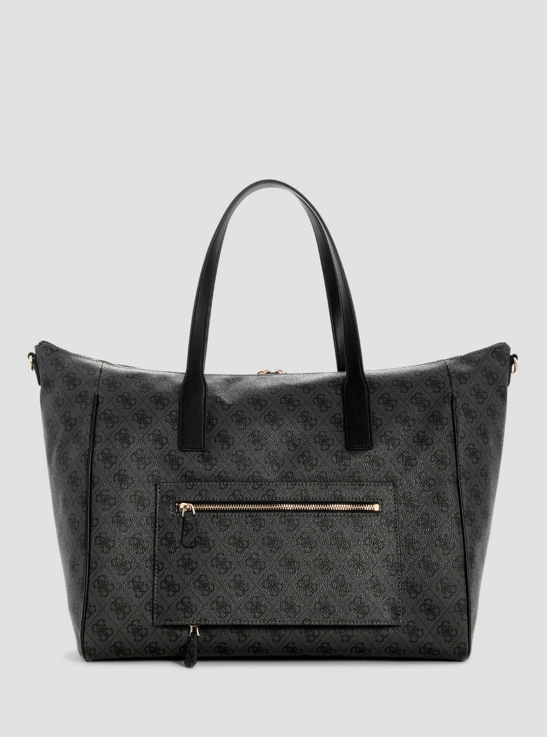GUESS Womens Black Logo Latona Carry-On Large Tote Bag HB9211017 Back View