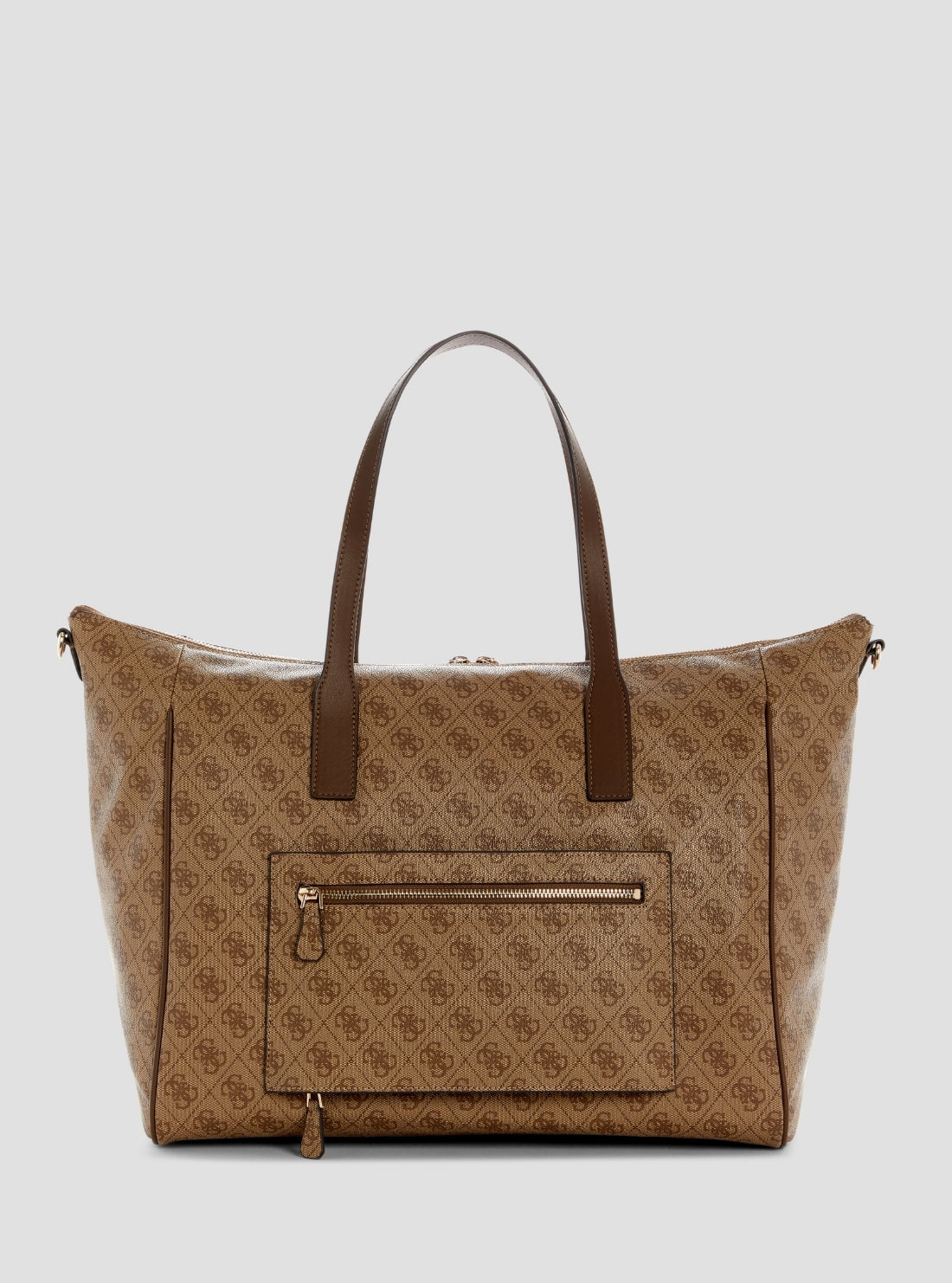 GUESS Womens Brown Logo Latona Carry-On Large Tote Bag HB9211017 Back View