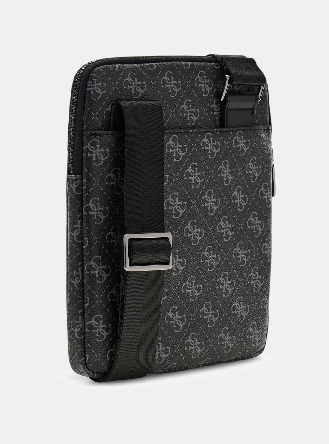 GUES Black Milano Smart Mini Crossbody Bag HMEVZLP2223 Back View