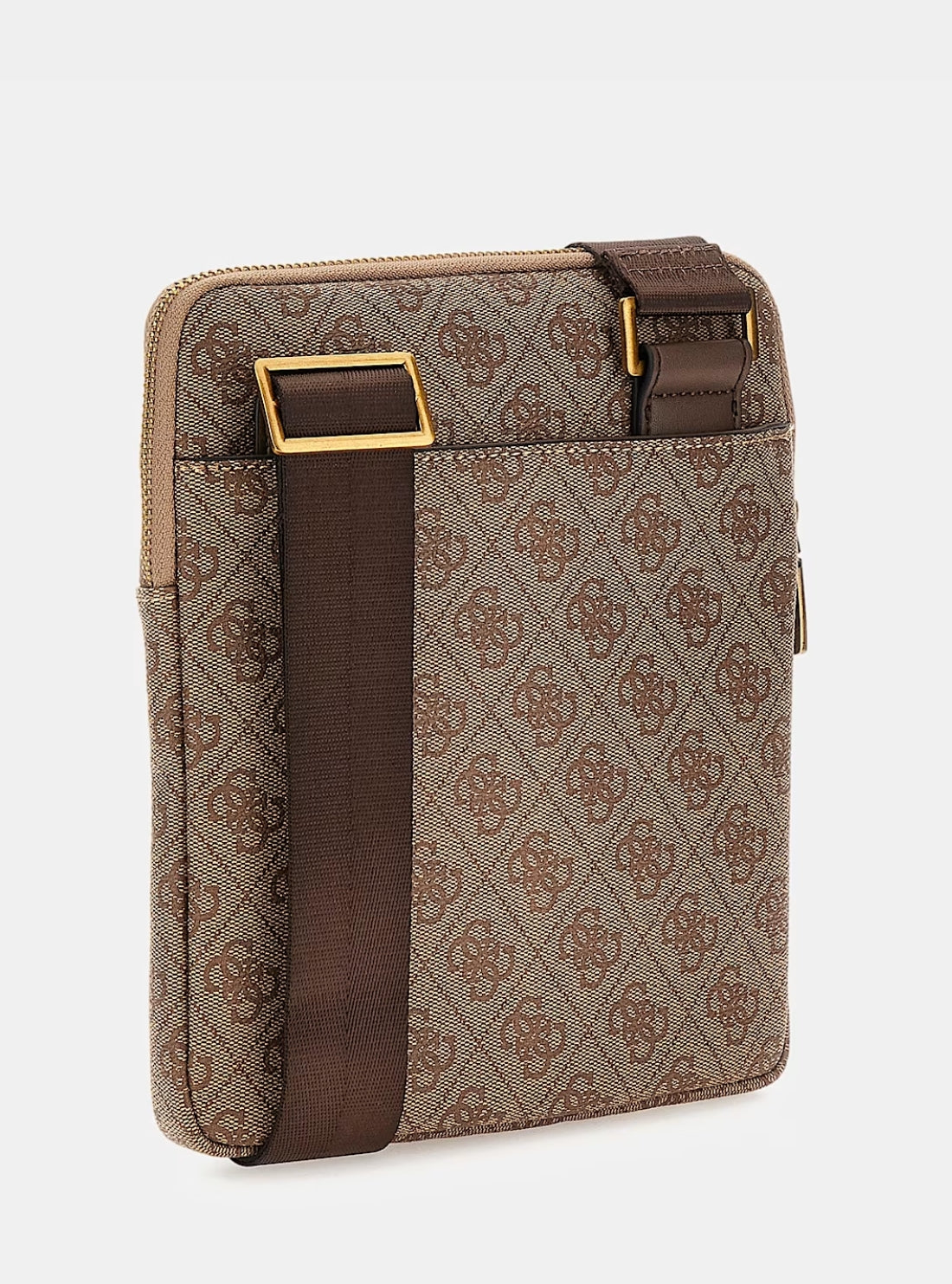 GUESS Mens Brown Logo Milano Smart Crossbody Bag HMEVZLP2223 Back View