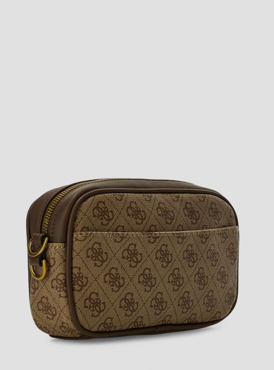 GUESS Mens Beige Brown Milano Camera Bag HMMILOP6150 Back View