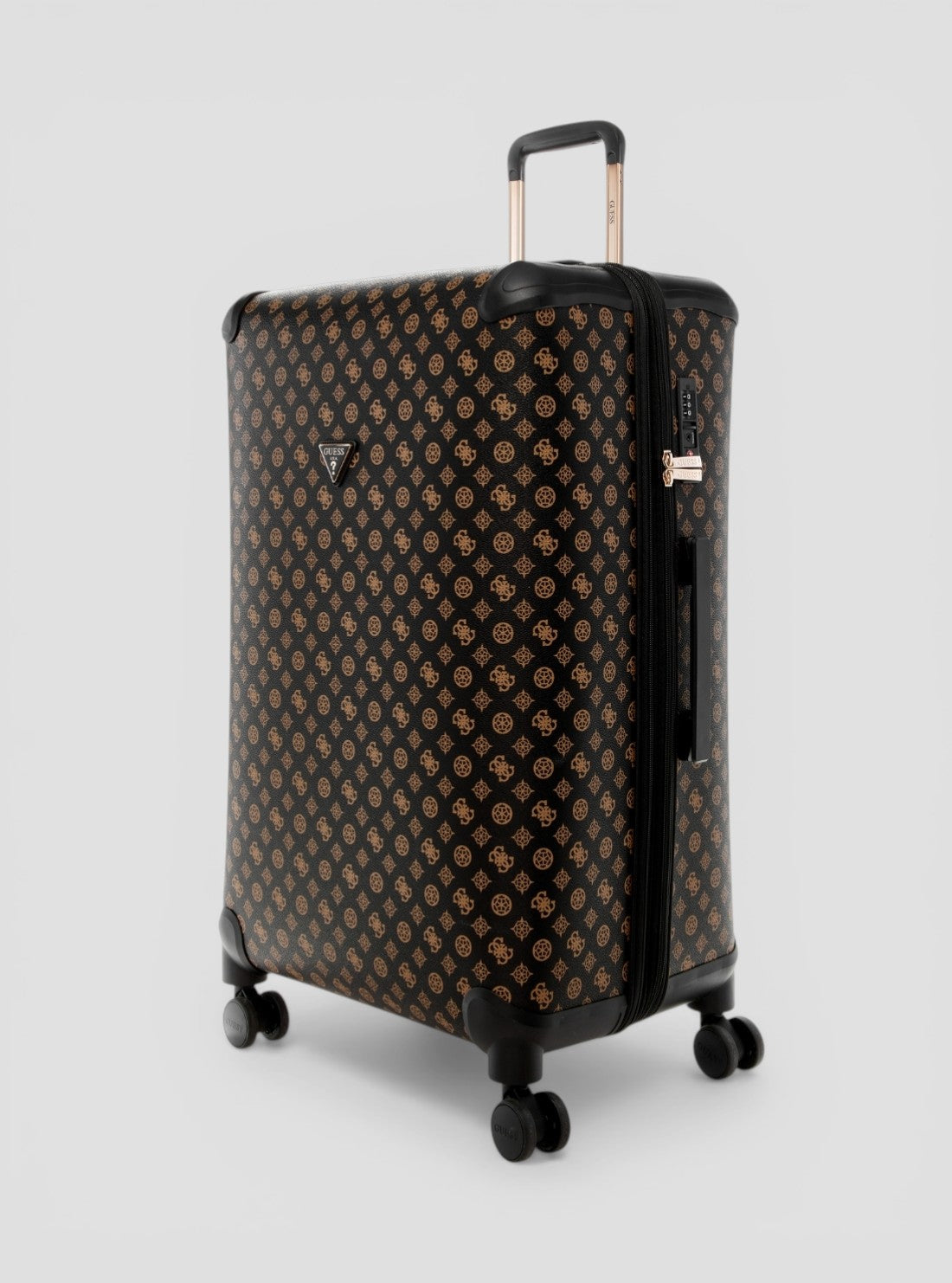GUESS Accessories Brown Logo Wilder 71cm Suitcase HP7452988 Side View