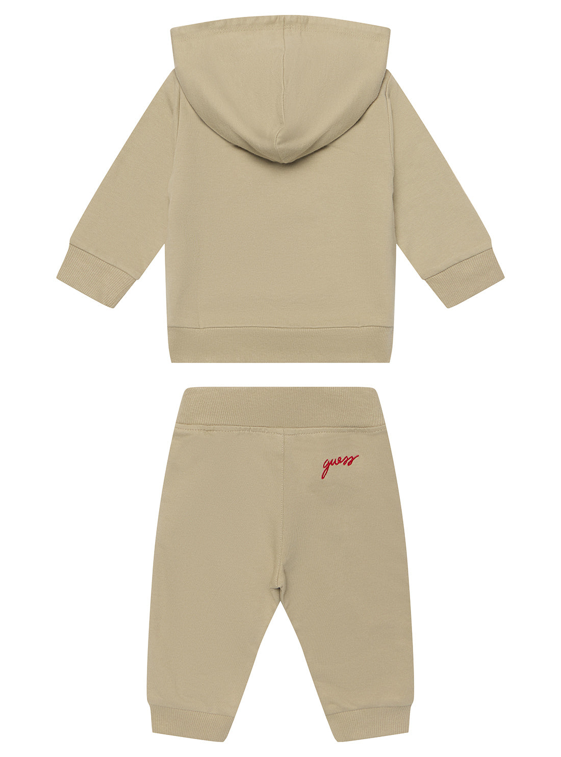 Beige Active Zip Hoodie and Pants Set (0–18m)