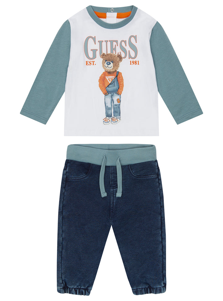 White Bear Active T-Shirt and Pant Set (0-18m)