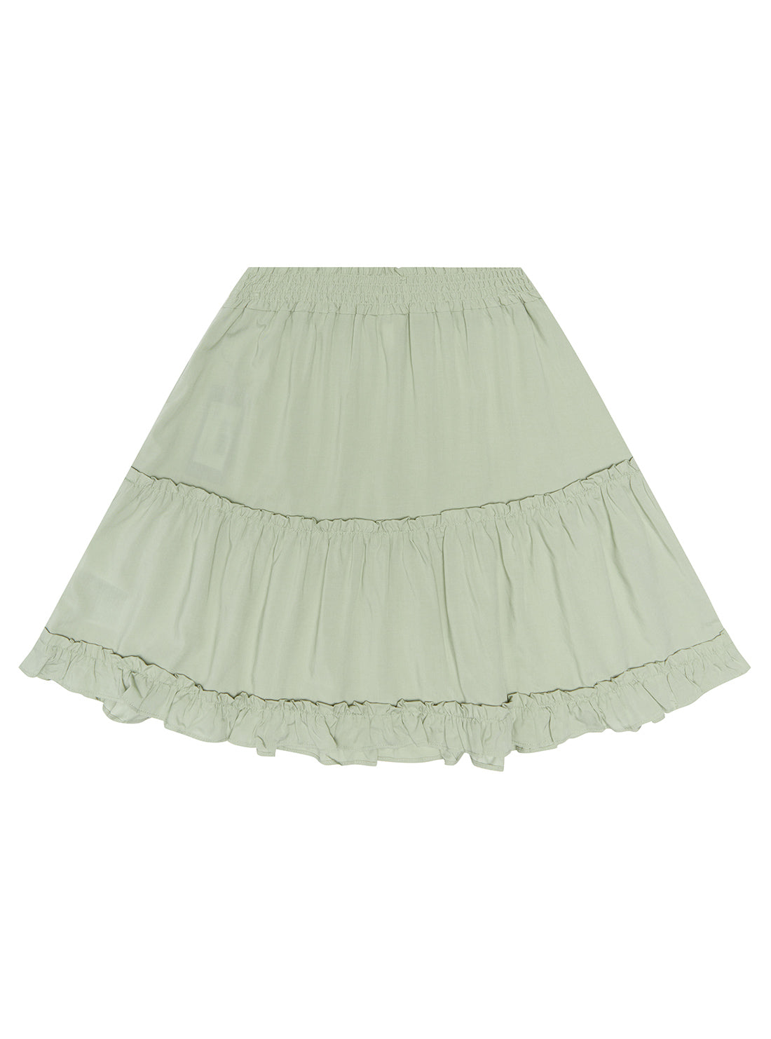 Green Midi Skirt (7-16) | GUESS Kids | back view