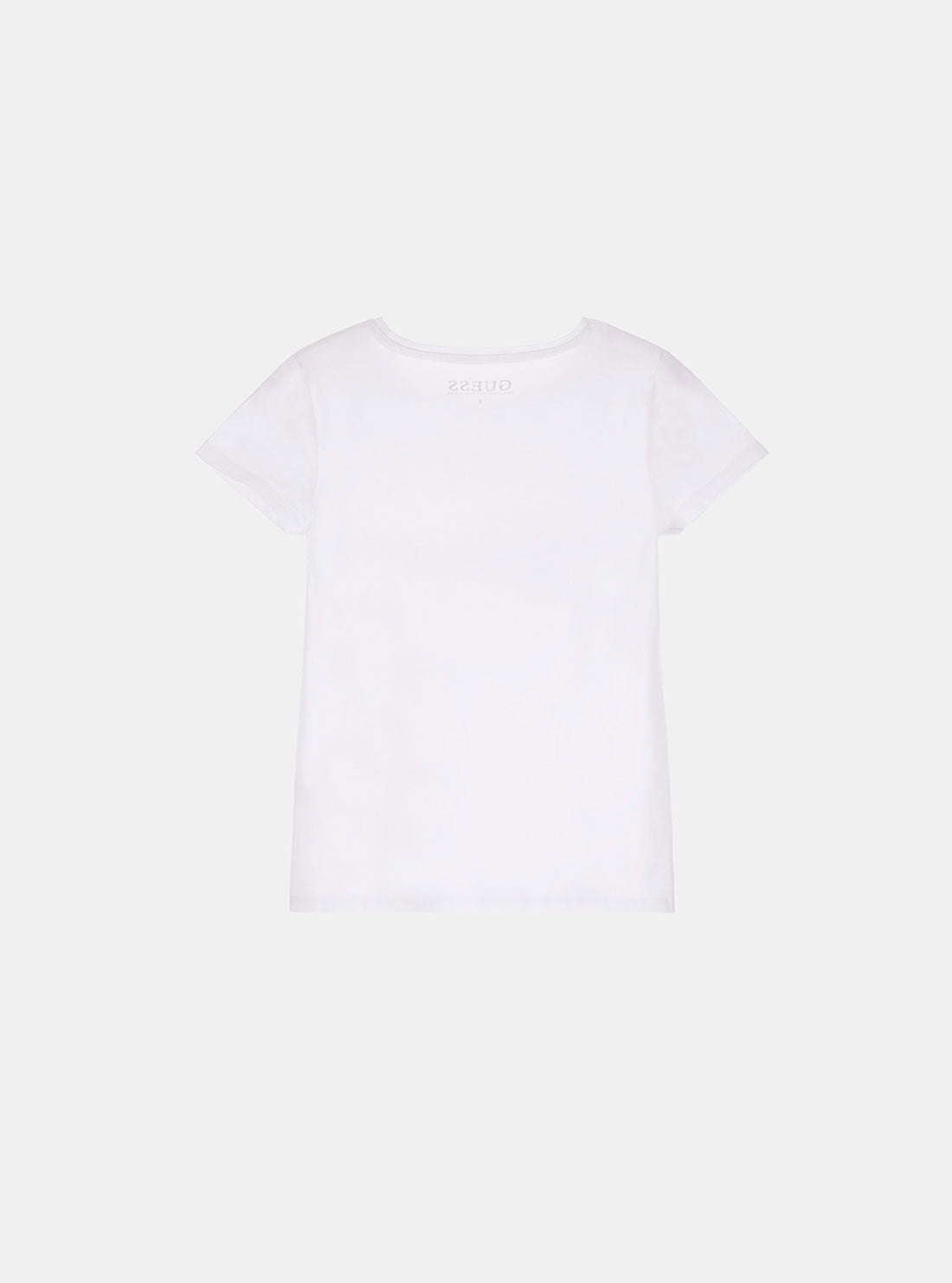 White 1981 Logo Love T-Shirt (2-7) | GUESS Kids | back view