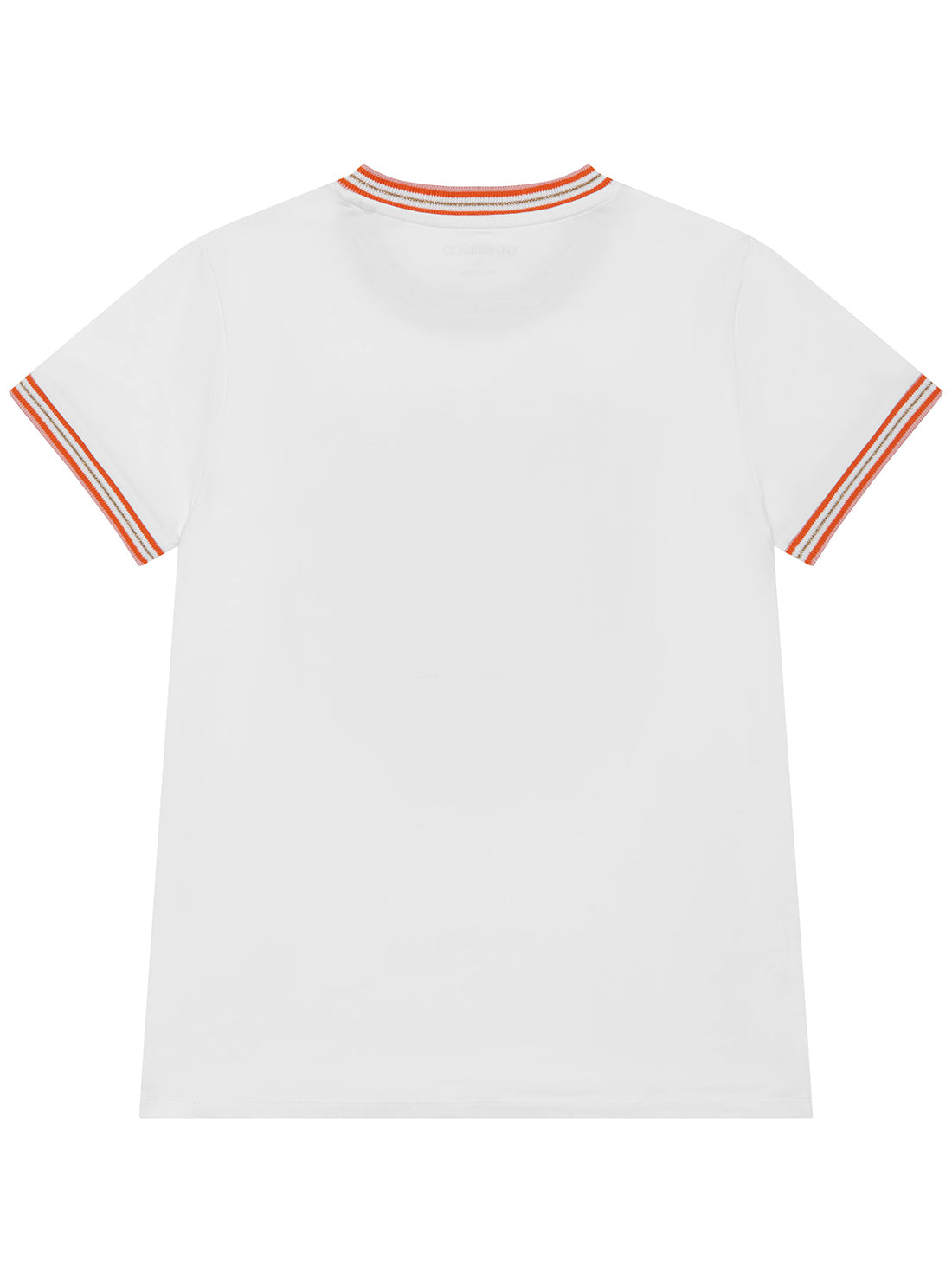White More Love Logo T-Shirt (7-16) | GUESS Kids | back view