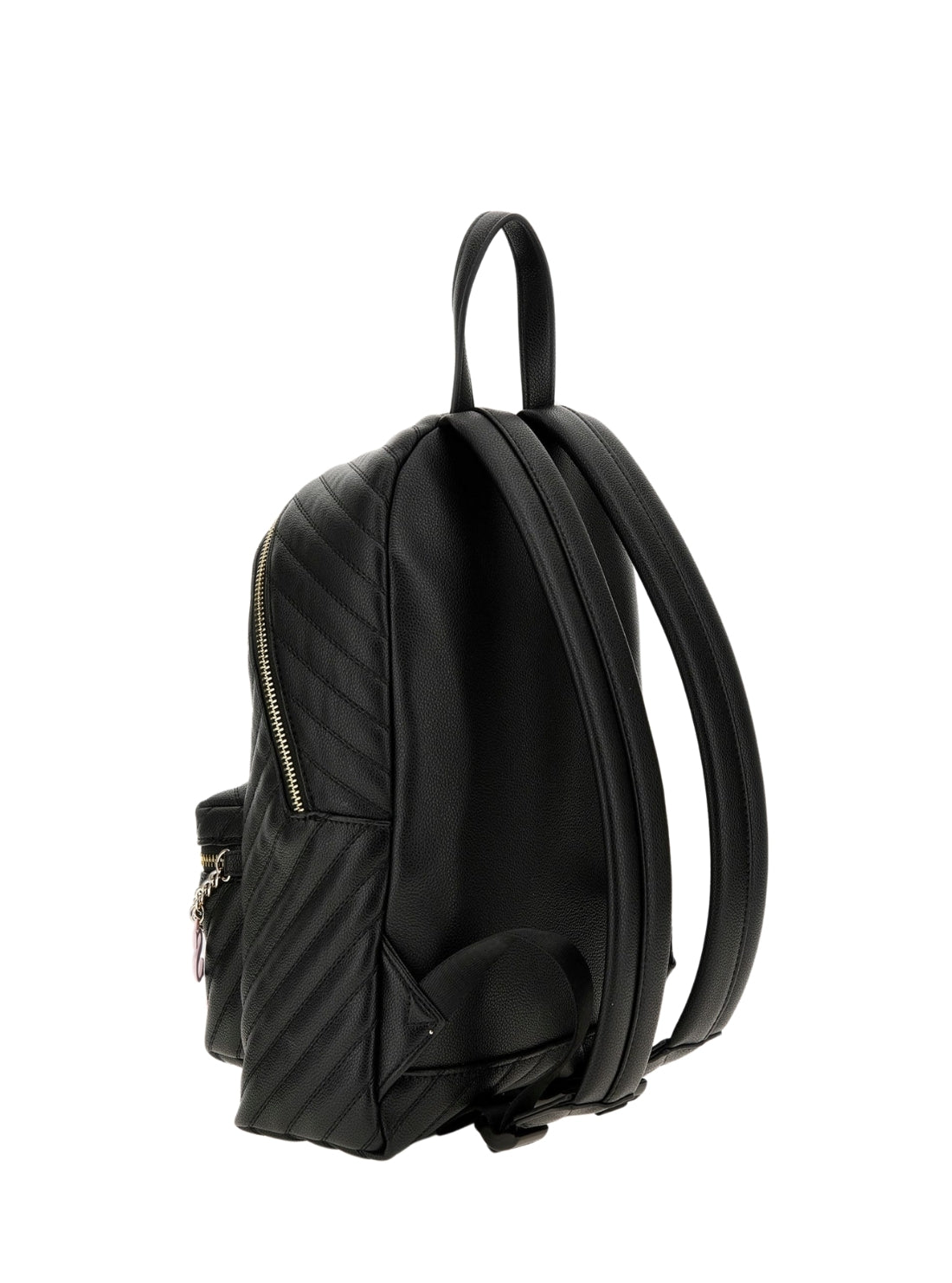 GUESS Kids Black Chain Lattering Small Backpack J4RZ17WFZL0 Back View