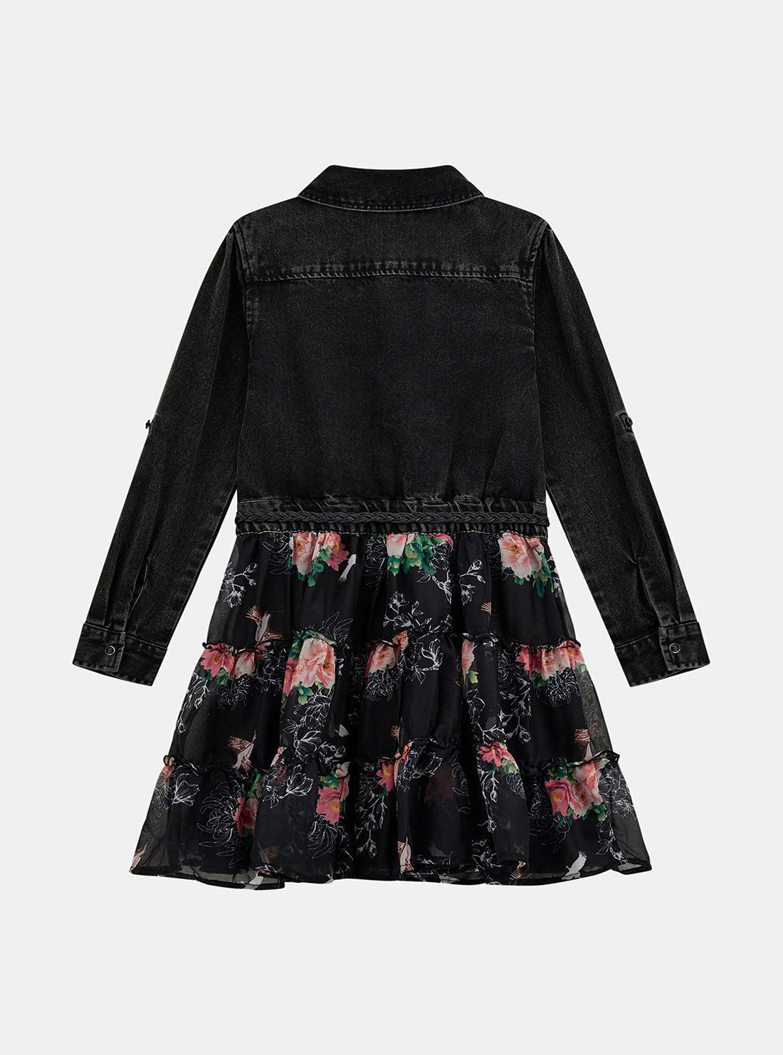 Black Floral mini Dress (7-16)