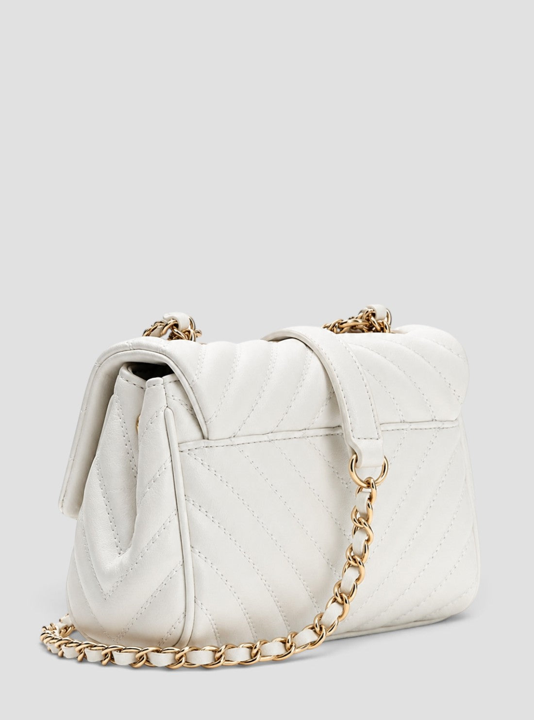 GUESS Kids White Fancy Combo Crossbody Flap Bag J4YZ45WFZL0 Back View