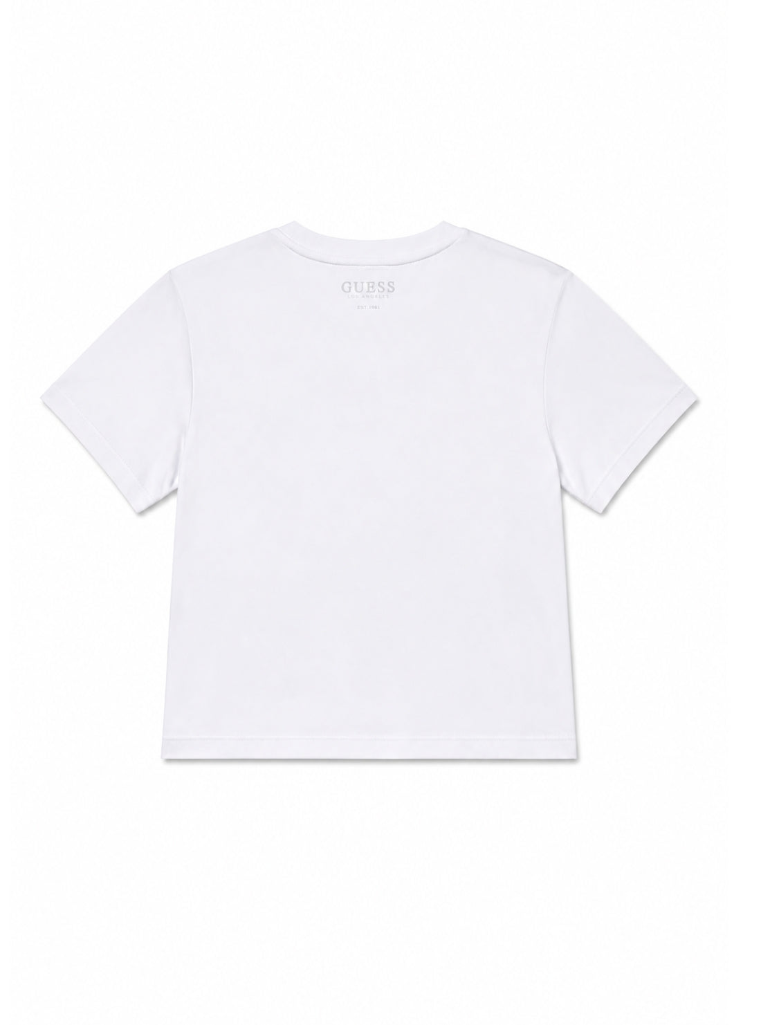 GUESS Kids White Heart Logo T-Shirt J5BI00J1314 Back View