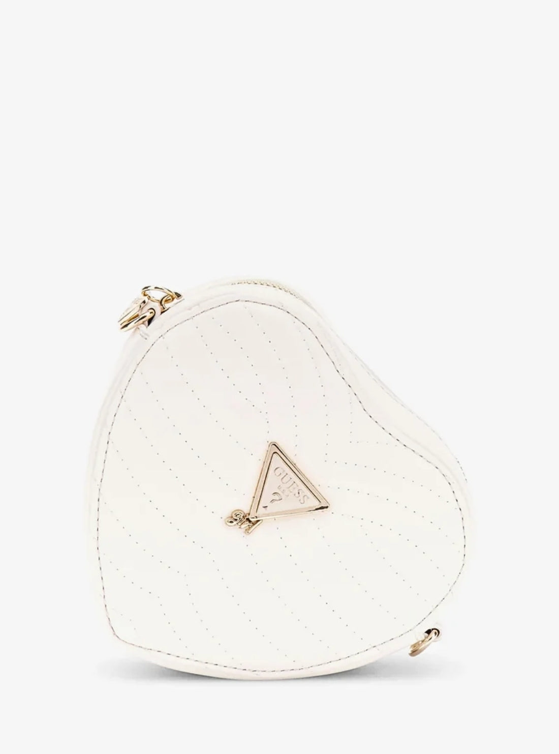 GUESS Kids White Heart Bag J5BZ12WGT10 Front View
