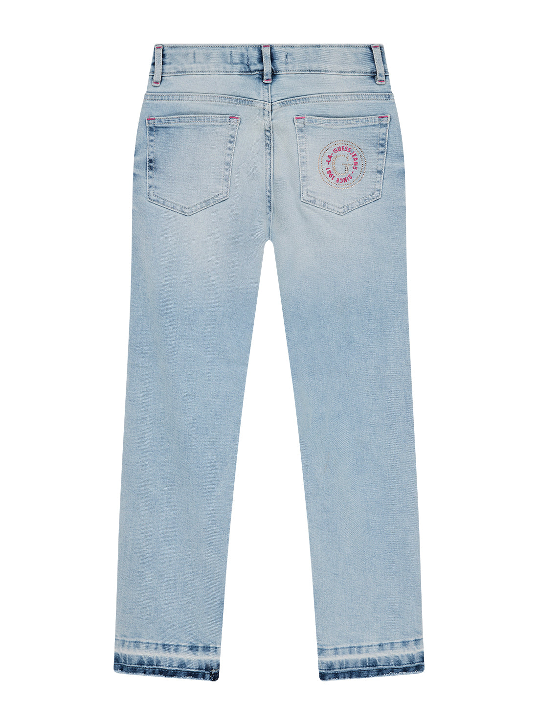 GUESS Kids Blue Denim Straight Fit Pants (7-16) J5GA05D5NK0 Back View