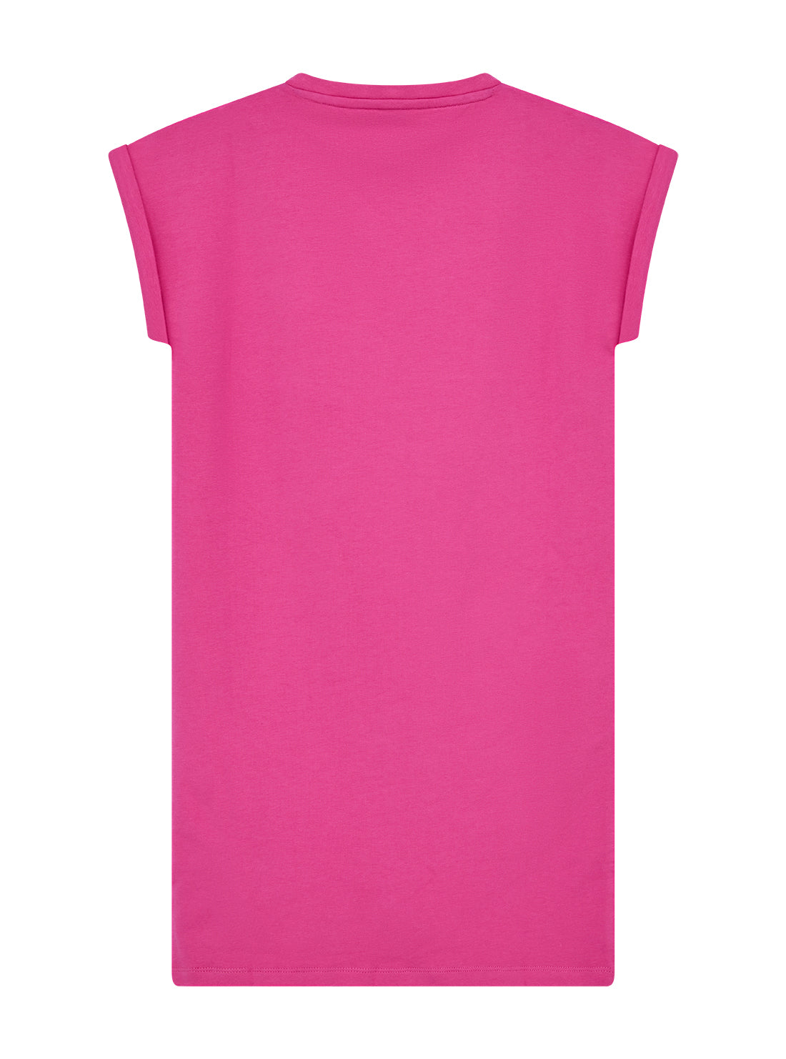 GUESS Kids Eco Pink Stretch Baby Terry Dress (7-16) J5GK06KAE2 Back View