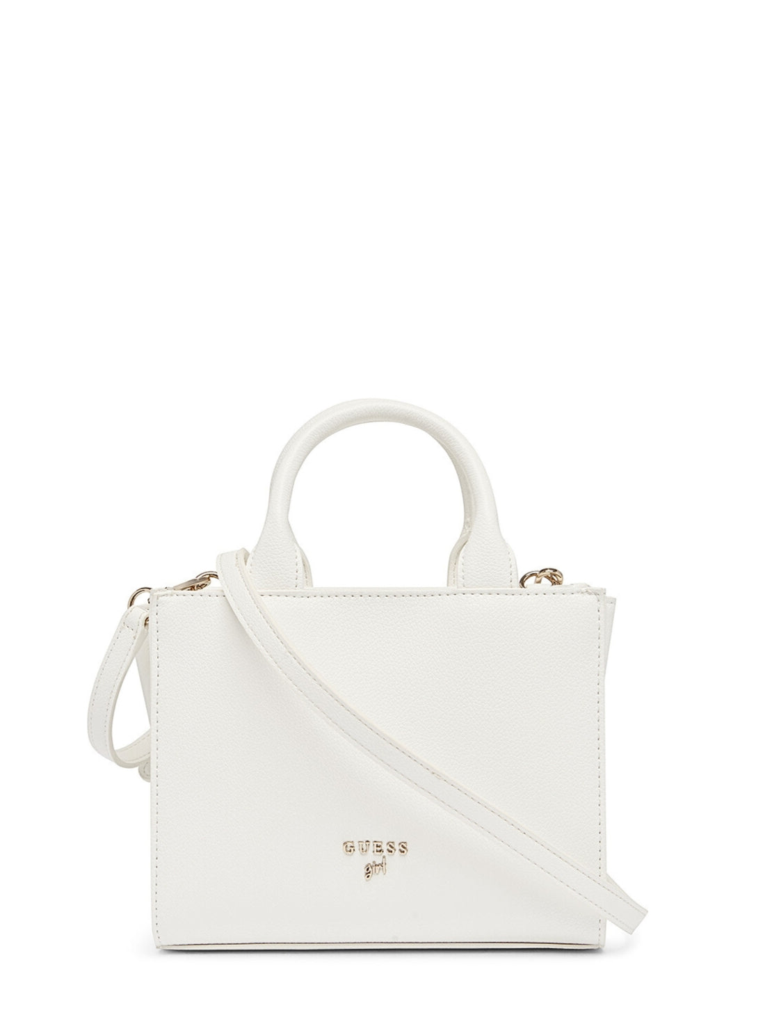GUESS Kids White Mini Tote Bag J5GZ06WG730 Front View