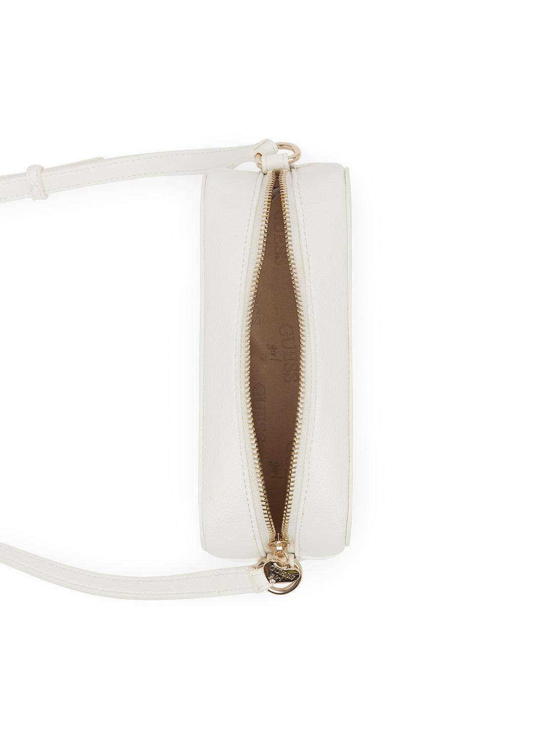GUESS Kids White Girl Camera Crossbody J5GZ07WG730 Inside View