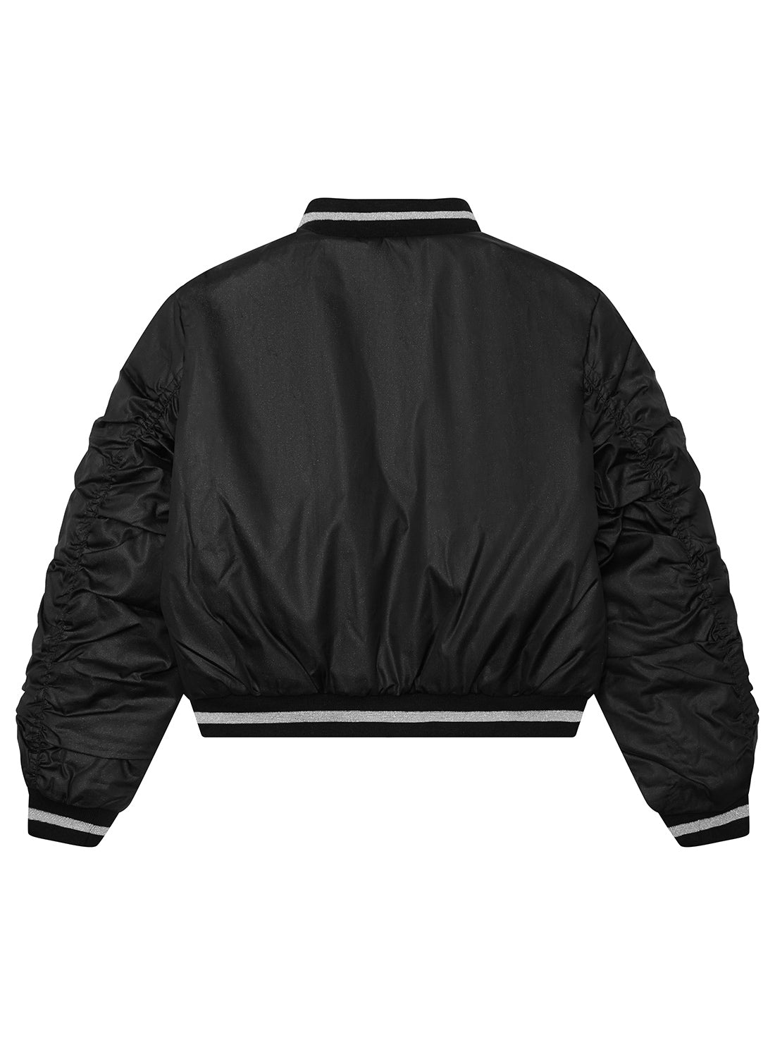 GUESS Kids Black Reversible Padded Bomber Jacket (7-16) Back View