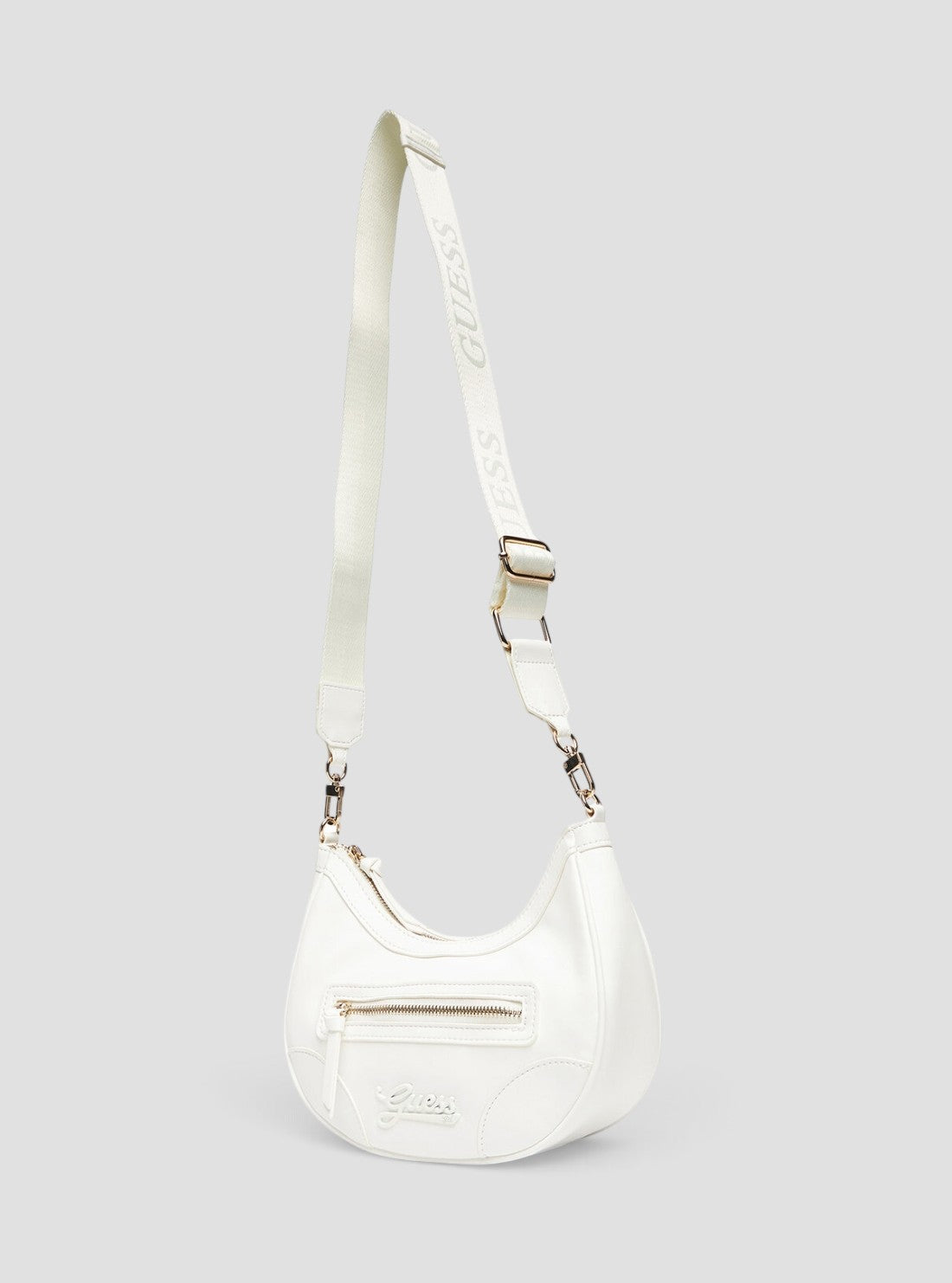 GUESS Kids White Hobo Bag J5YZ05WGVT0  Full View