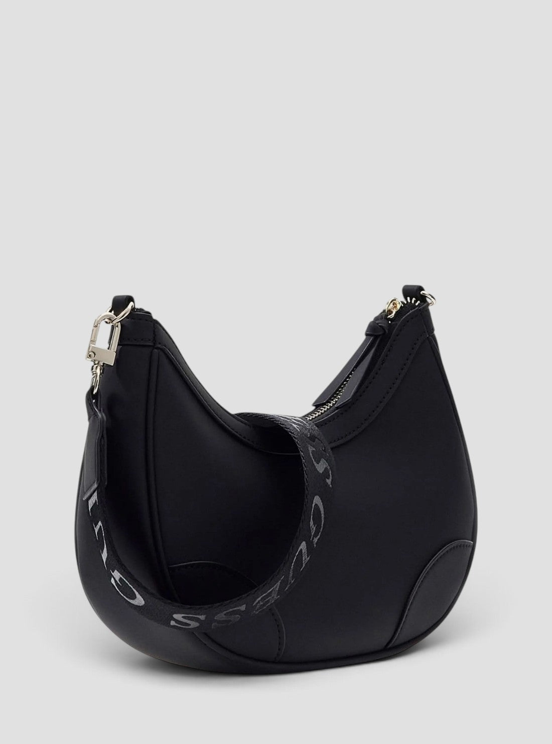 GUESS Kids Black Logo Hobo Crossbody Bag J5YZ05WGVT0 Back View