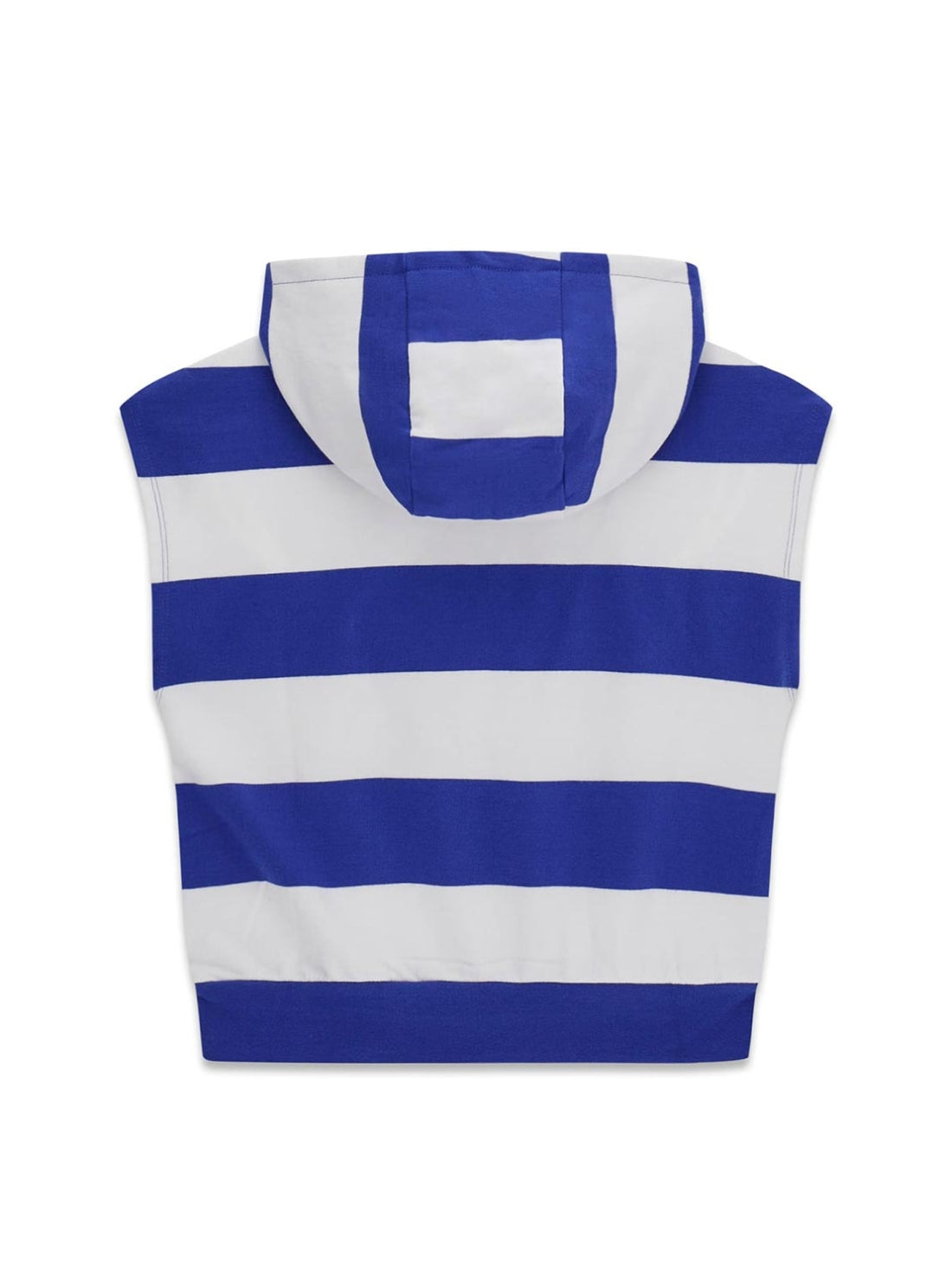 GUESS Kids Blue Stripes Hooded Sleeveless Active Top (7-16) J6GQ02KD174 Back View