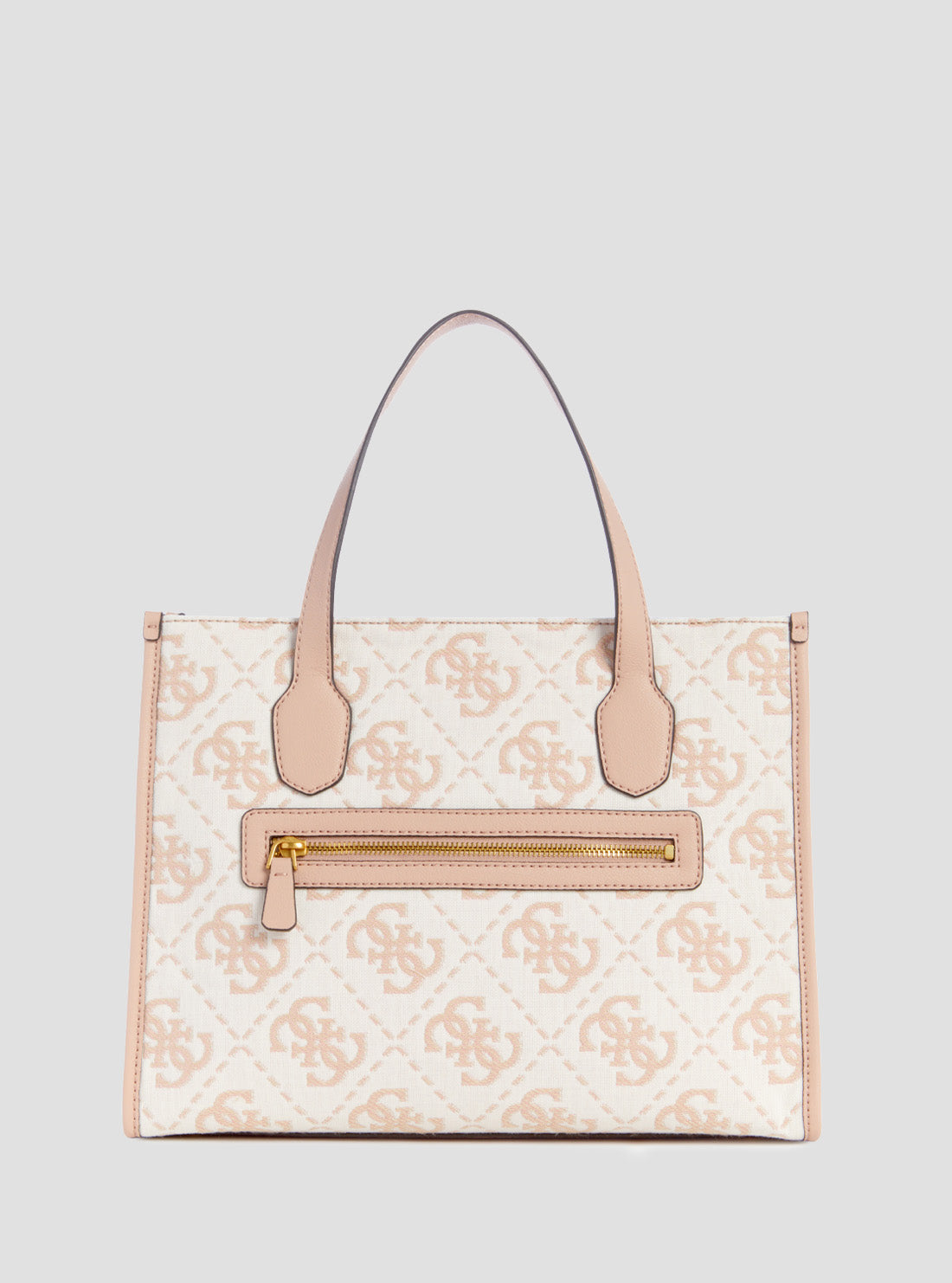 GUESS Women's Pink Logo Izzy Compartment Tote Bag JA865422DRE Back View