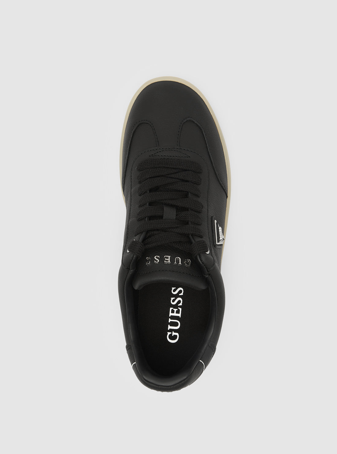 GUESS Womens Footwear Black Jazlie Low-Top Sneakers JAZLIE Top View