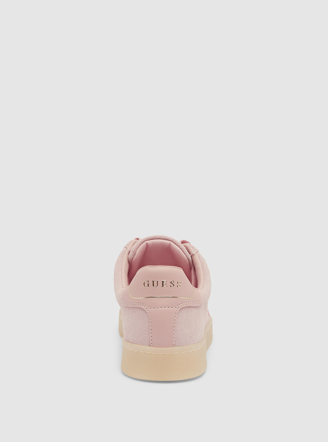 GUESS Womens Footwear Pink Jazlie Low-Top Sneakers JAZLIE Back View