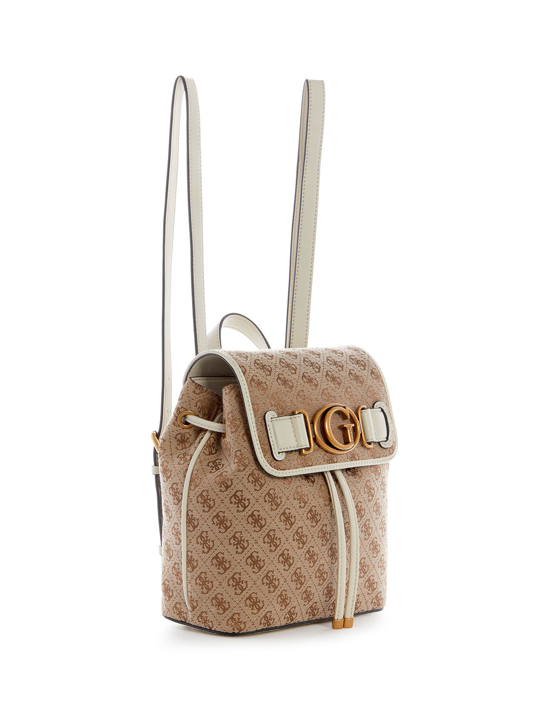 guess womens Latte Brown Stone Aviana Backpack side view