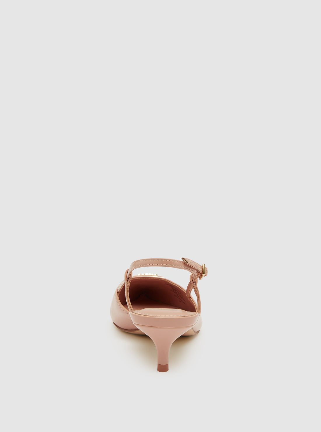 GUESS Womens Footwear Beige Jesson Slingback Heels JESSON2 Back View