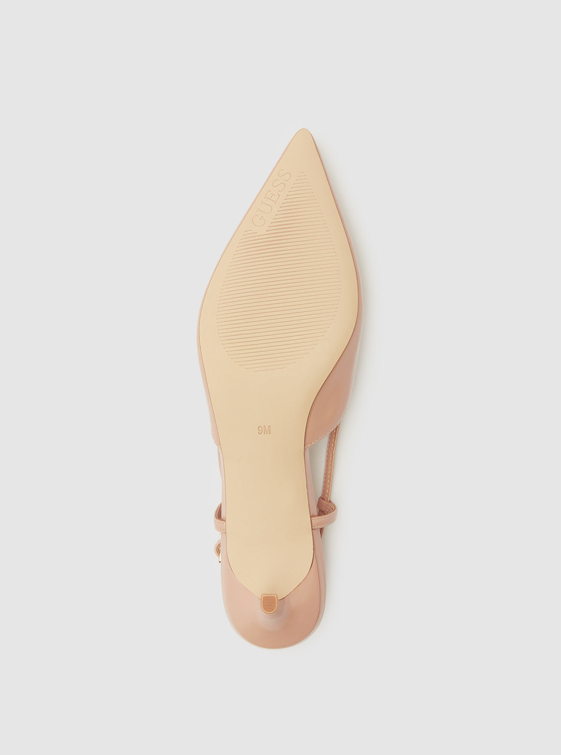 GUESS Womens Footwear Beige Jesson Slingback Heels JESSON2 Bottom View
