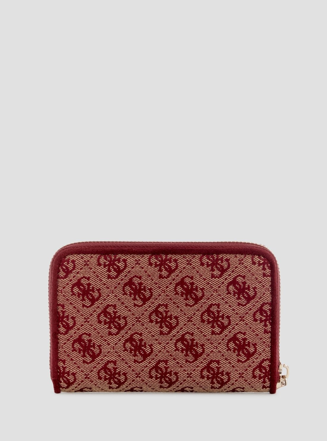 GUESS Womens Red Logo Samantha Medium Zip Around Wallet JG2313140 Back View