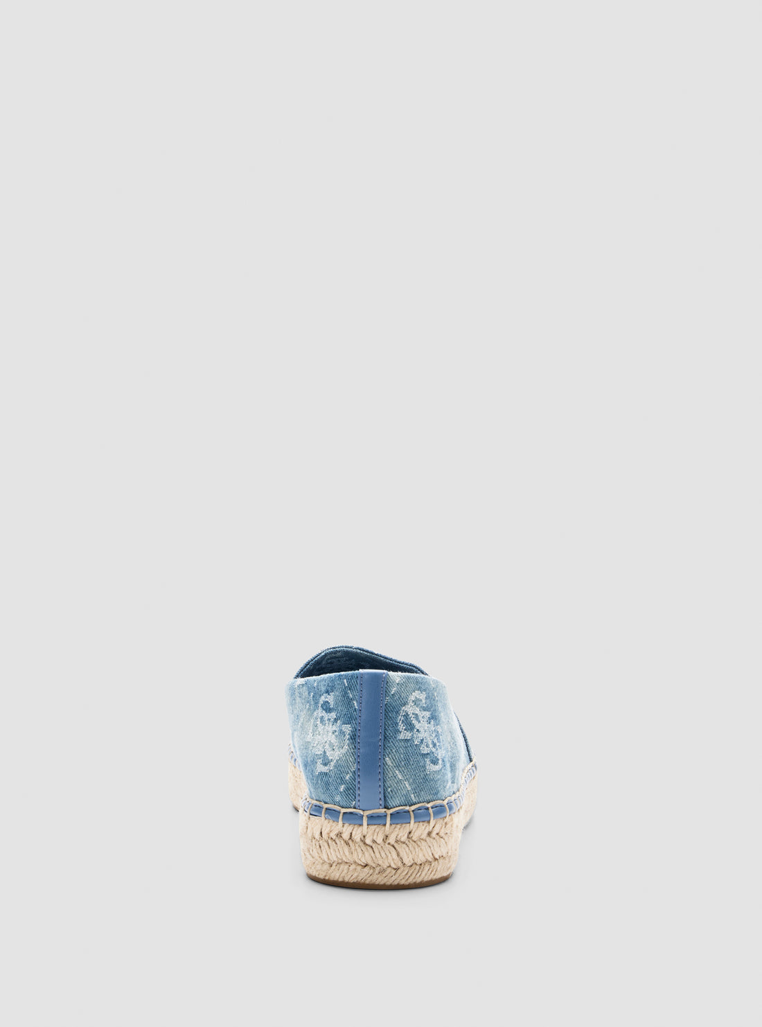 GUESS Womens Blue Joeeya Espadrilles Flats JOEEYA Back View