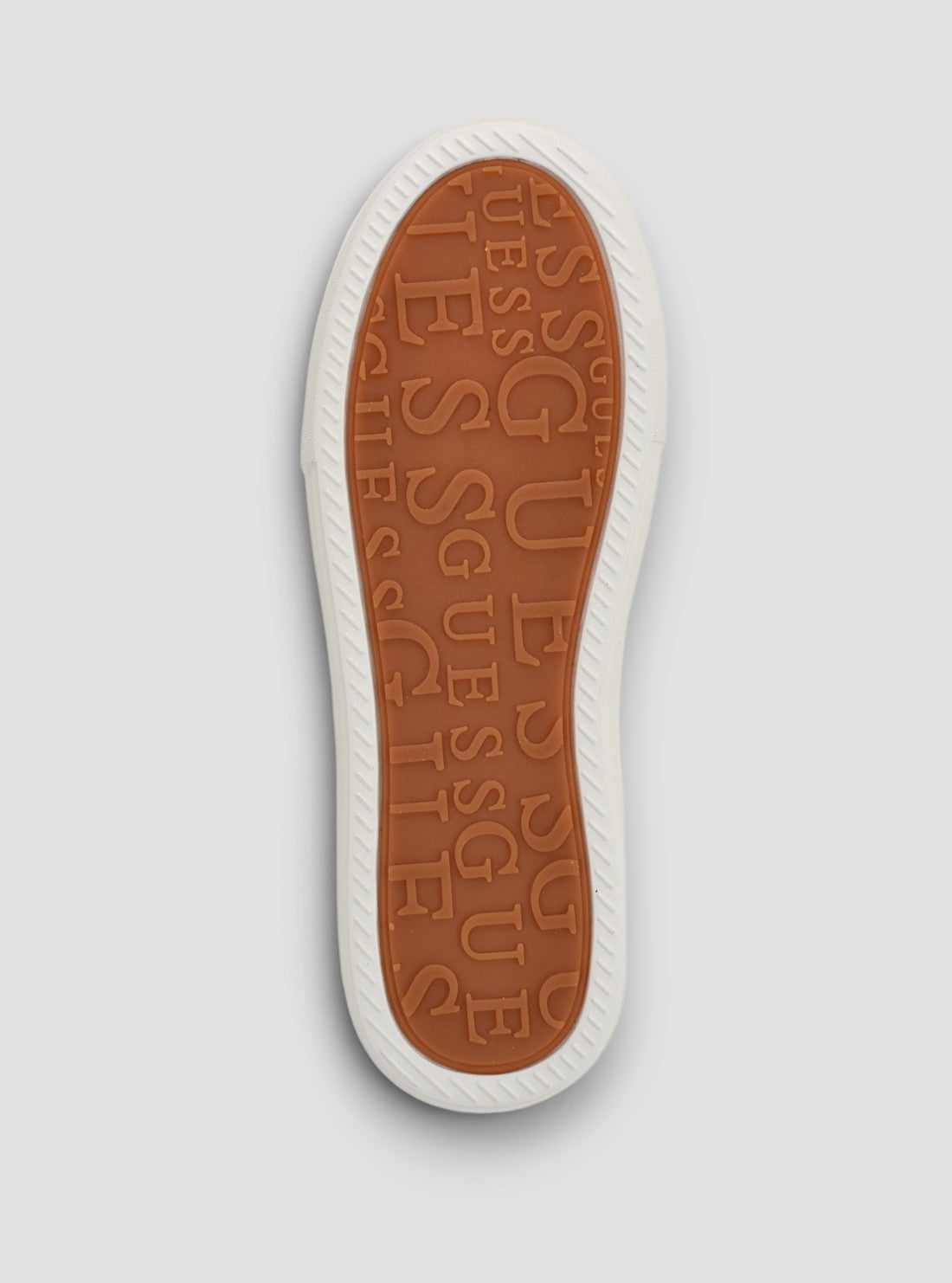 GUESS Womens Medium Brown Joezi Sneakers JOEZI4 Bottom View