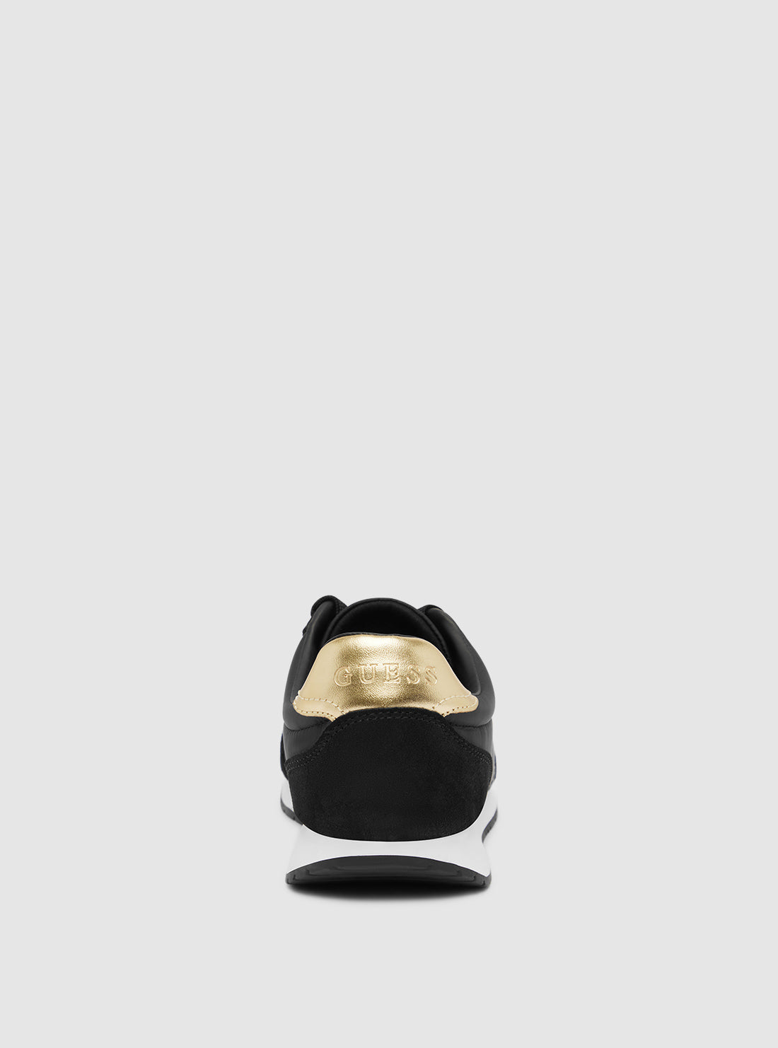 GUESS Womens Black Joggin Sneakers JOGGIN Back View