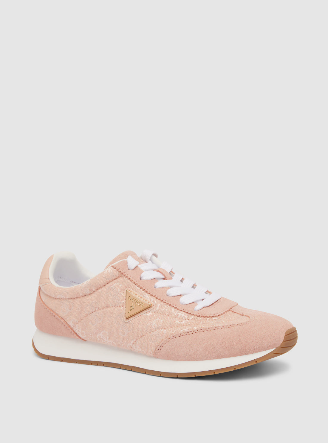 GUESS Womens Pink Joggin Sneakers JOGGIN Front Side View