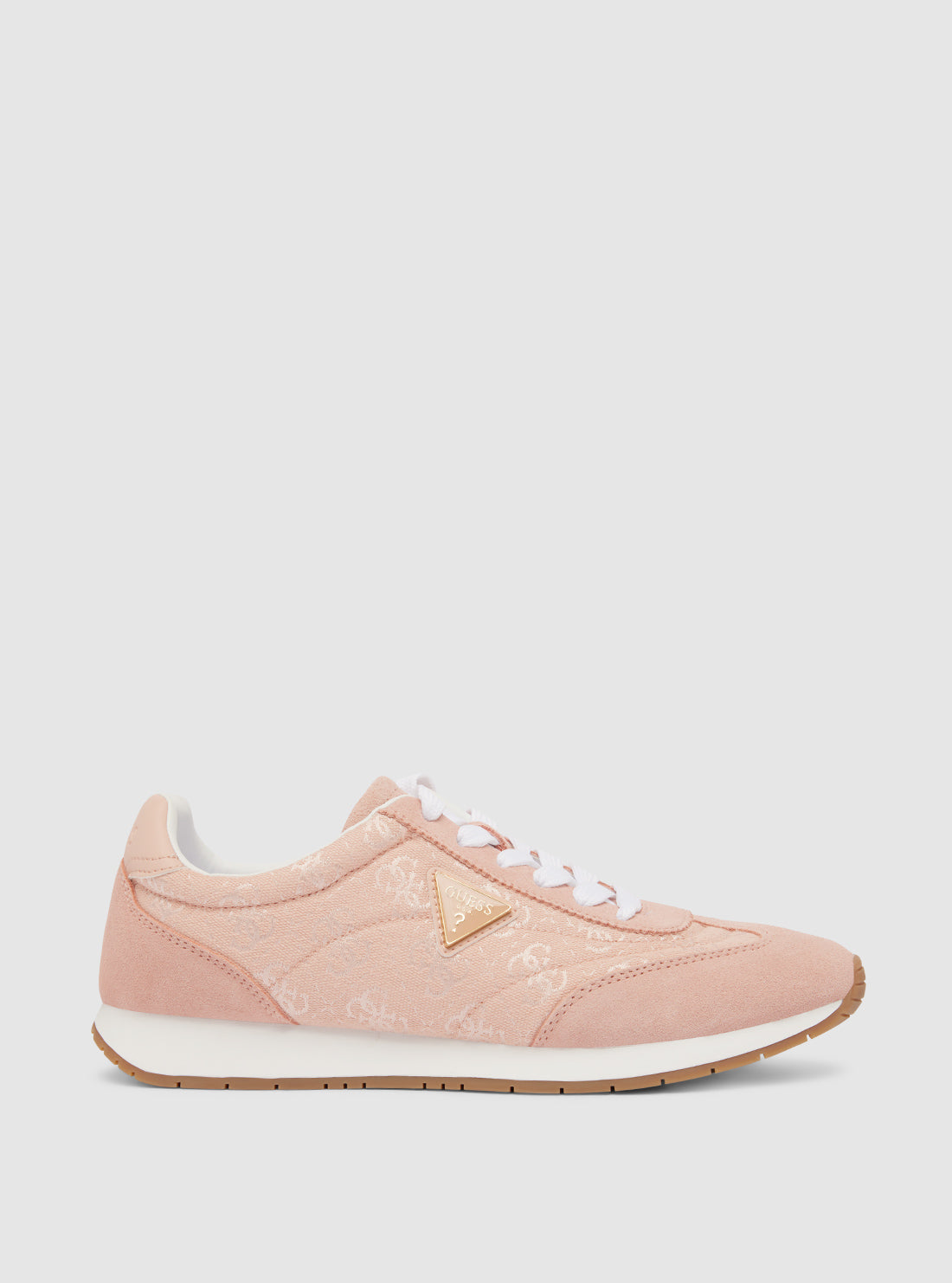GUESS Womens Pink Joggin Sneakers JOGGIN Side View