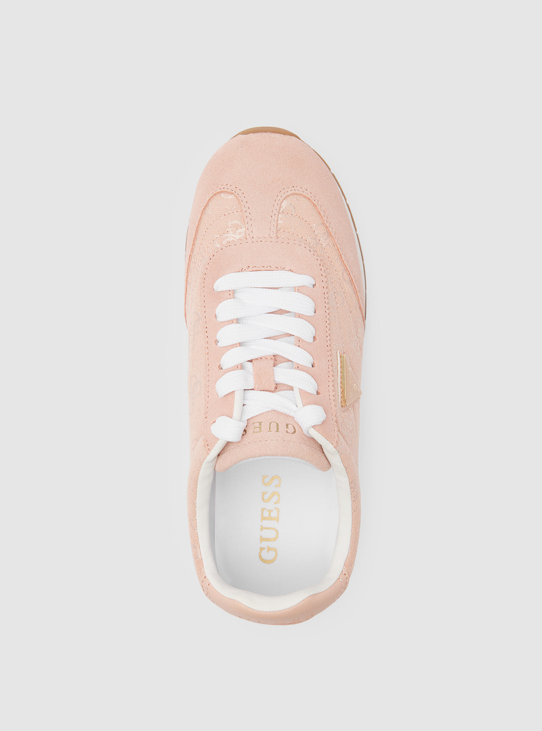 GUESS Womens Pink Joggin Sneakers JOGGIN Top View