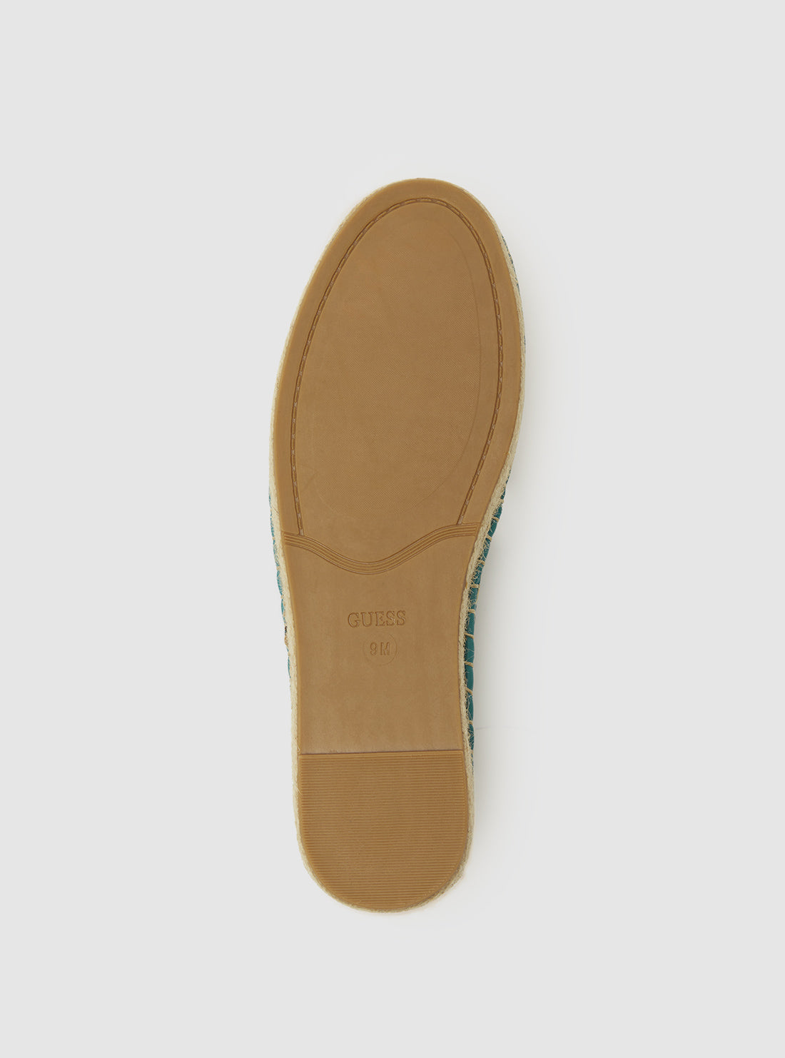 GUESS Womens Blue Logo Jolandon Espadrilles Flats JOLANDON Bottom View