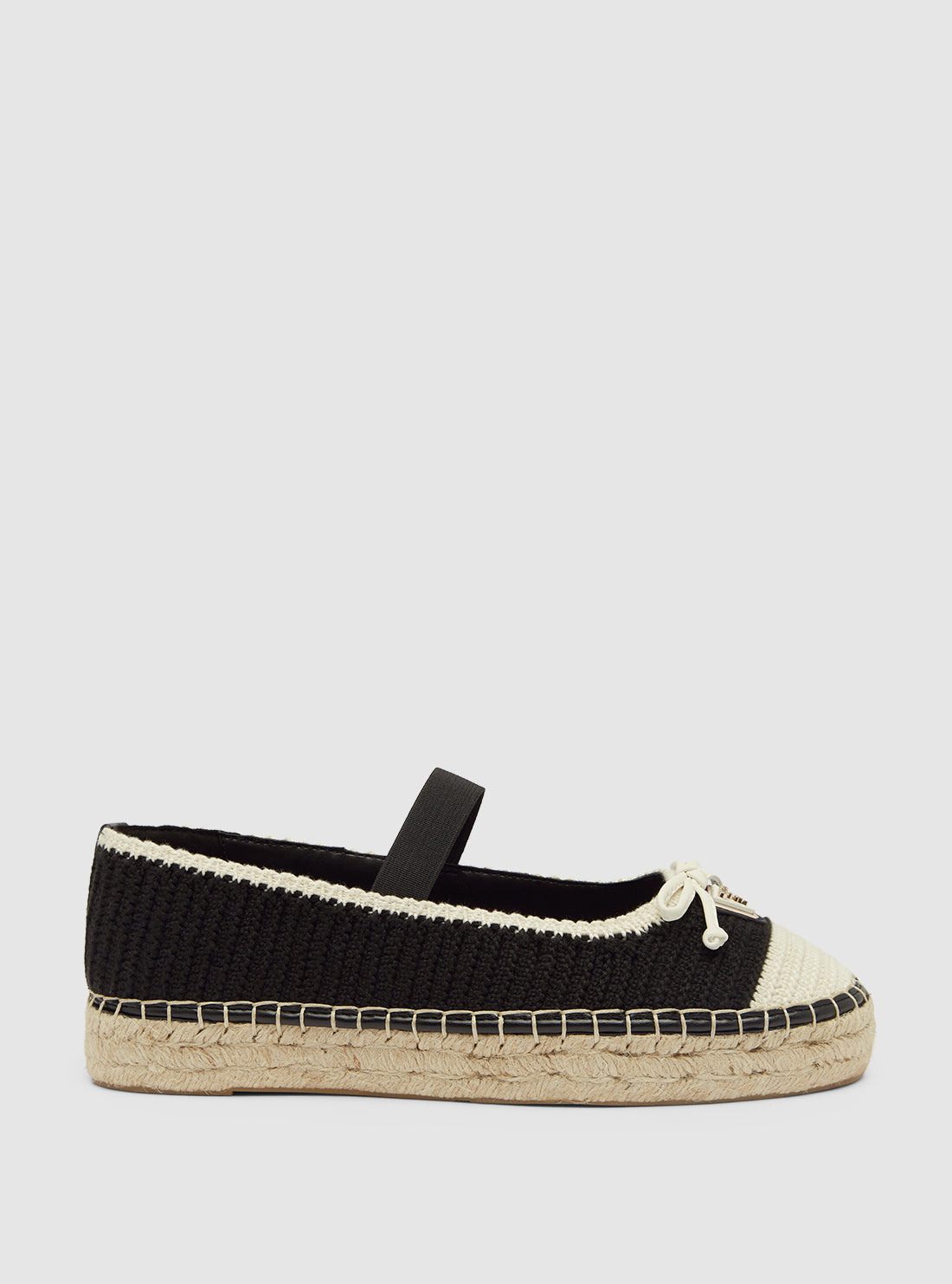 GUESS Womens Footwear Black Joneal Espadrille Flats JONEAL Side View