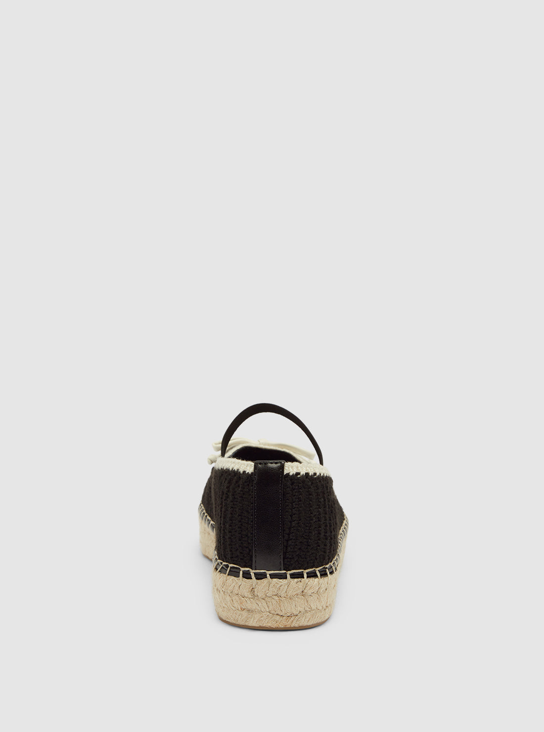 GUESS Womens Footwear Black Joneal Espadrille Flats JONEAL Back View