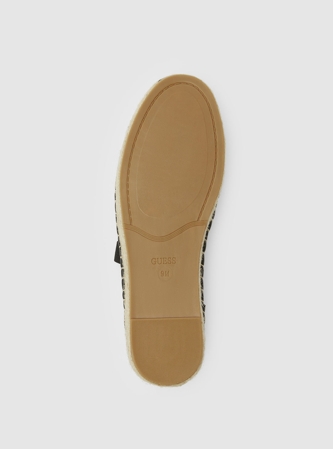 GUESS Womens Footwear Black Joneal Espadrille Flats JONEAL Bottom View