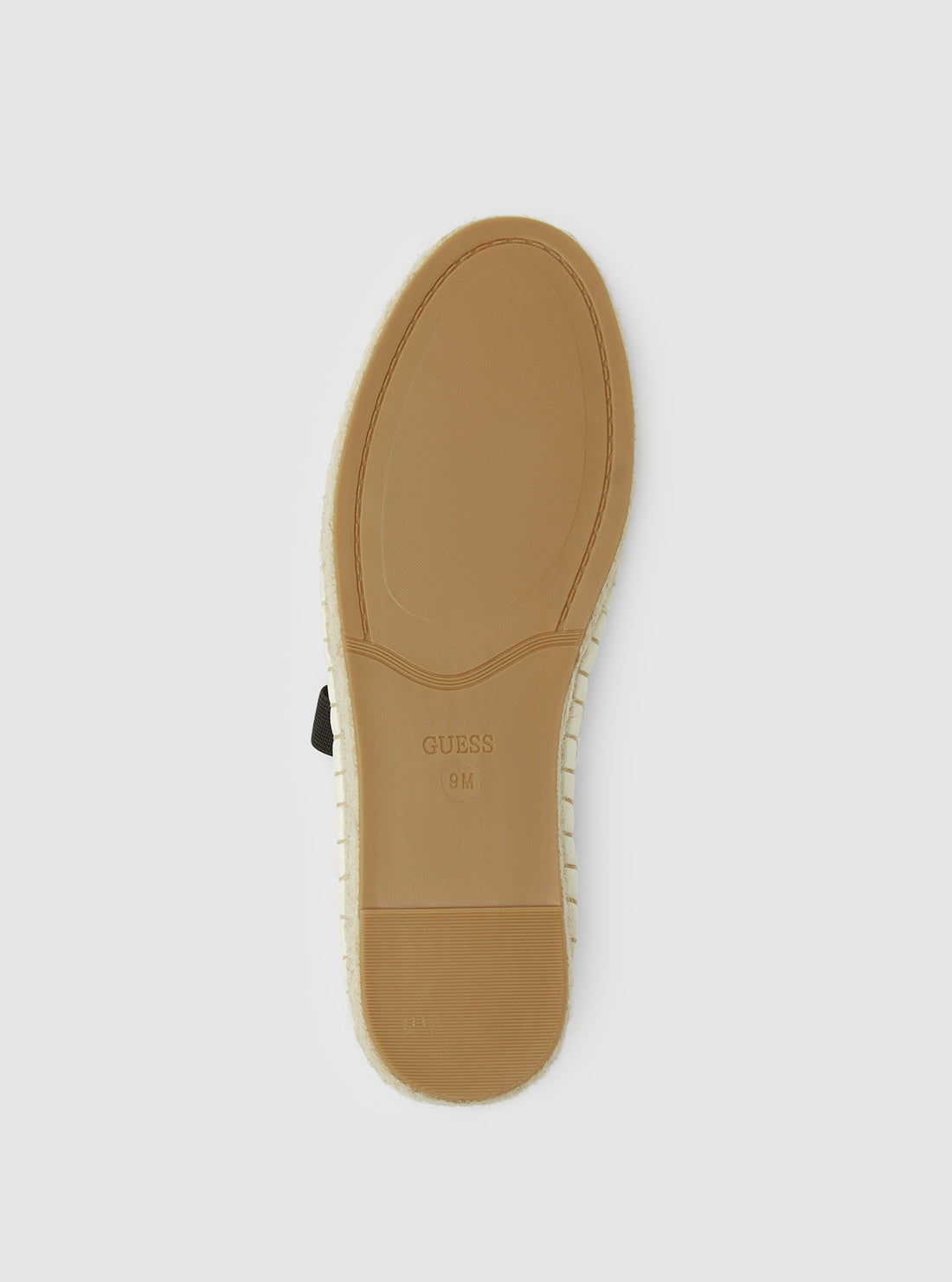 GUESS Womens Footwear Beige Joneal Espadrille Flats JONEAL Bottom View