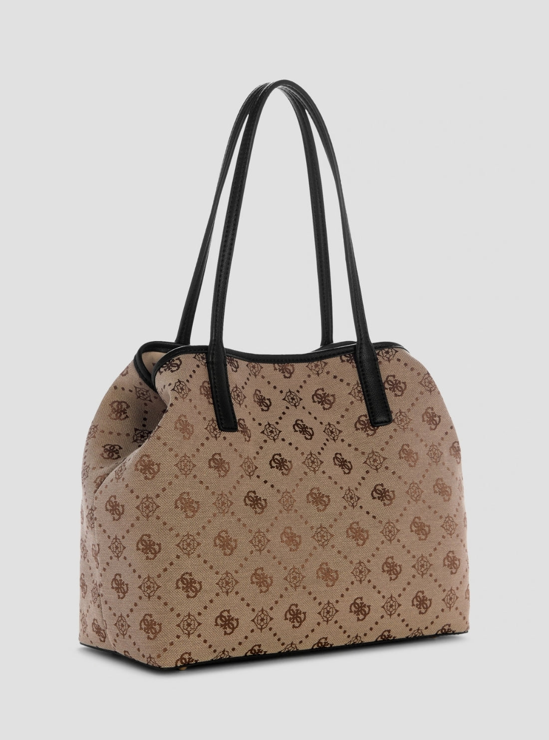 GUESS Womens Brown Logo Victtoria 2 In 1 Tote Bag JP951428 Back View