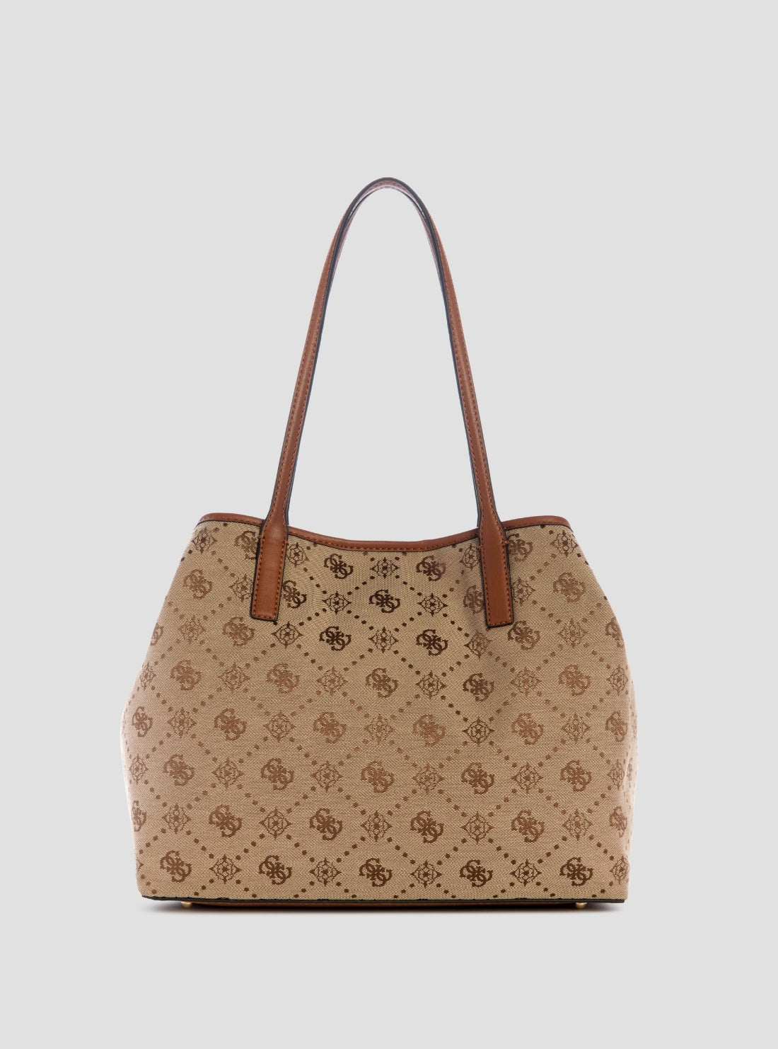 GUESS Womens Brown Logo Neda 2-in-1 Tote Bag JP965423 Back View