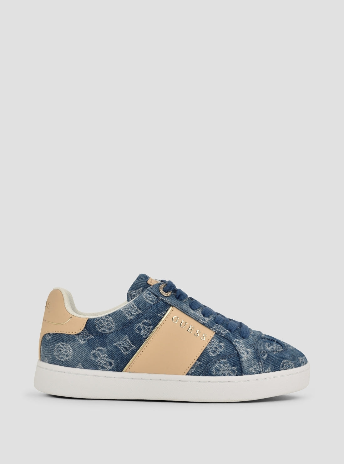 GUESS Womens Medium Blue Jrone Sneakers JRONE11 Side View2