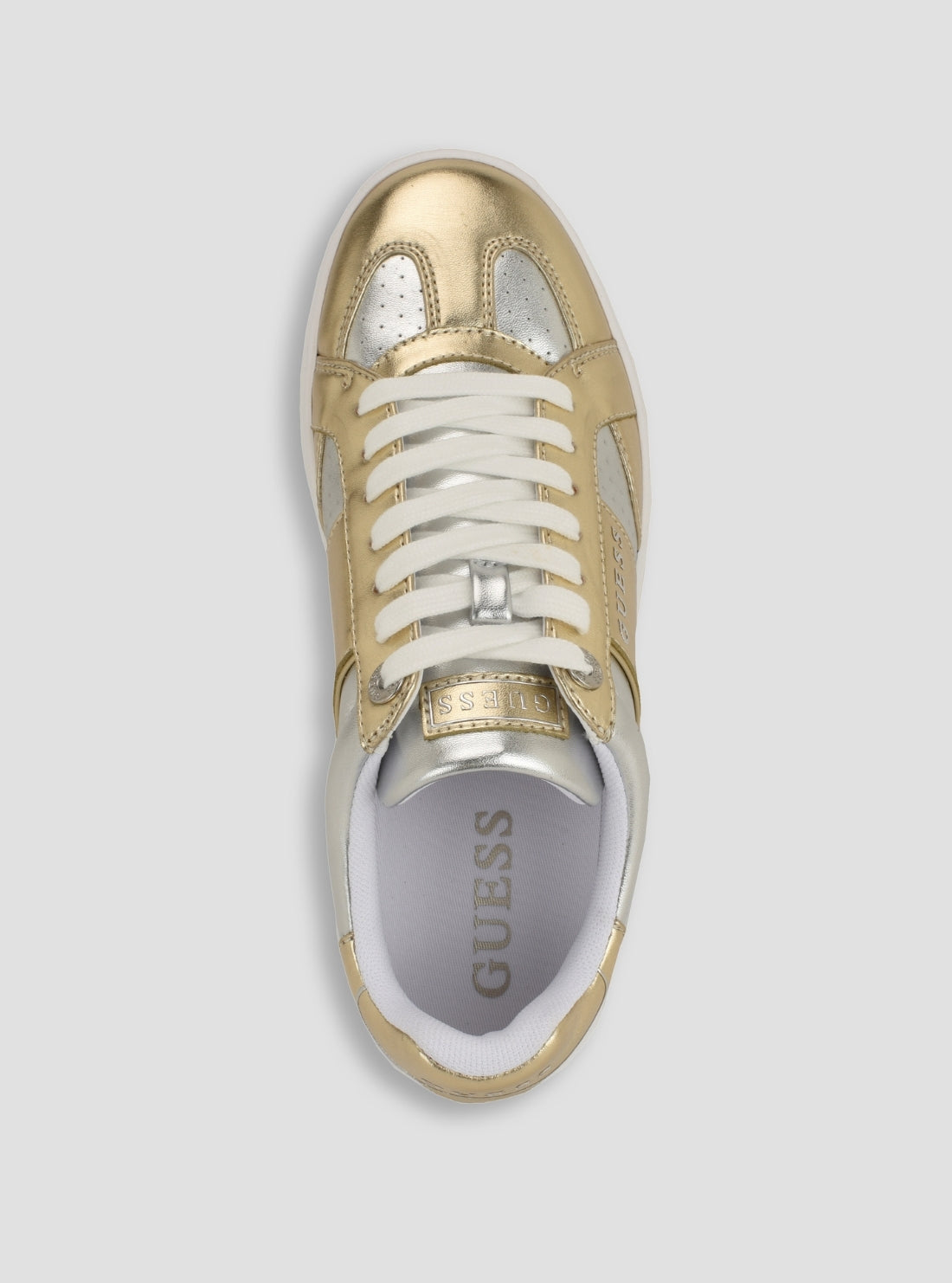 GUESS Footwear Silver Jrone Sneakers JRONE12 Top View