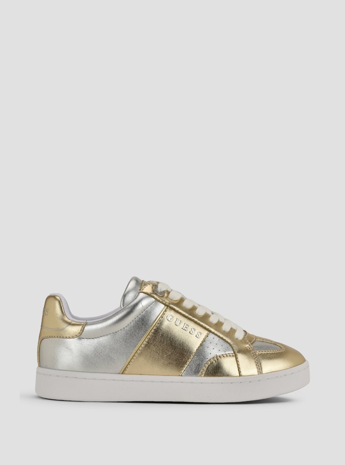 GUESS Footwear Silver Jrone Sneakers JRONE12 Side View
